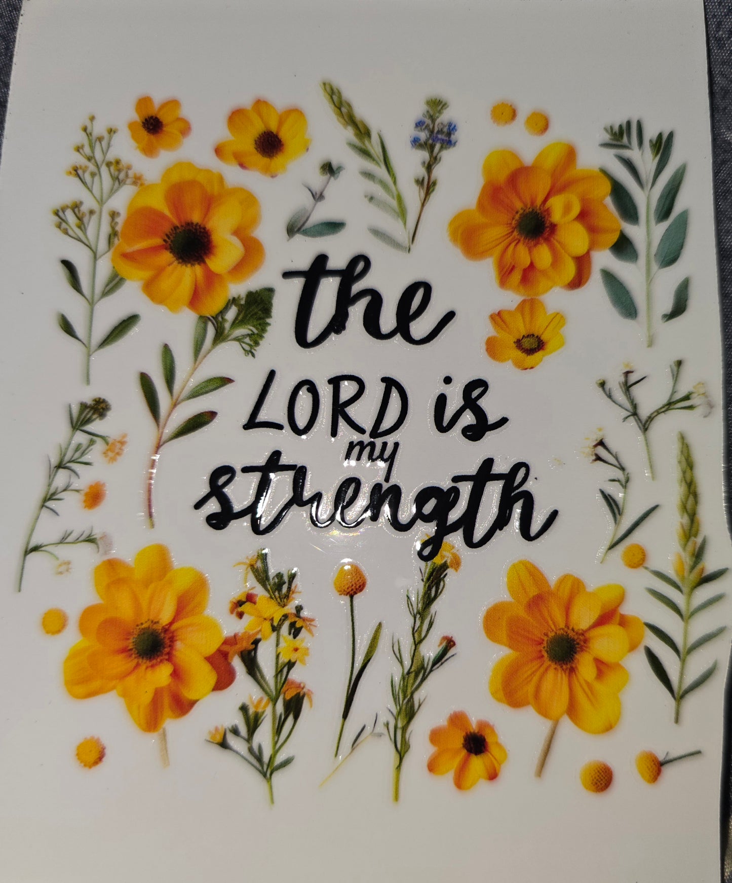 Christian inspirational clear UV DTF