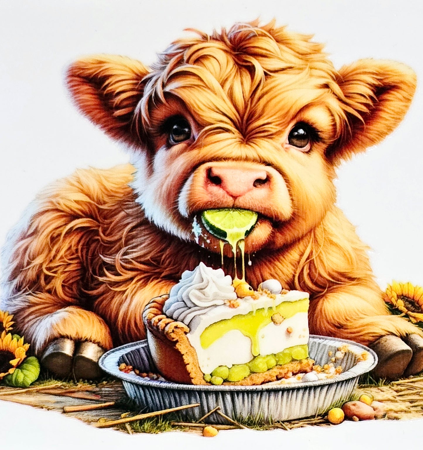 Fluffy cow foodies xl clear UV DTF