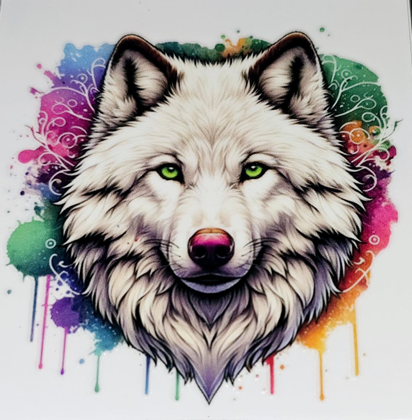 husky/wolf medium clear uv dtf