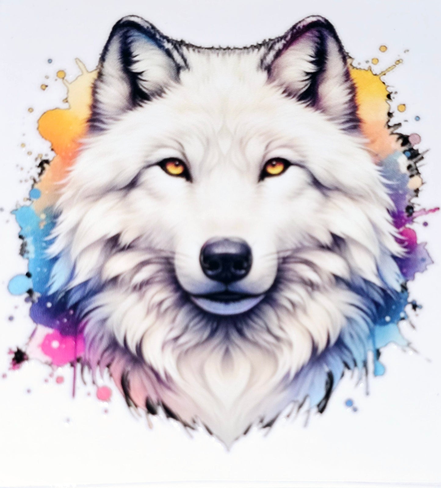 husky/wolf medium clear uv dtf