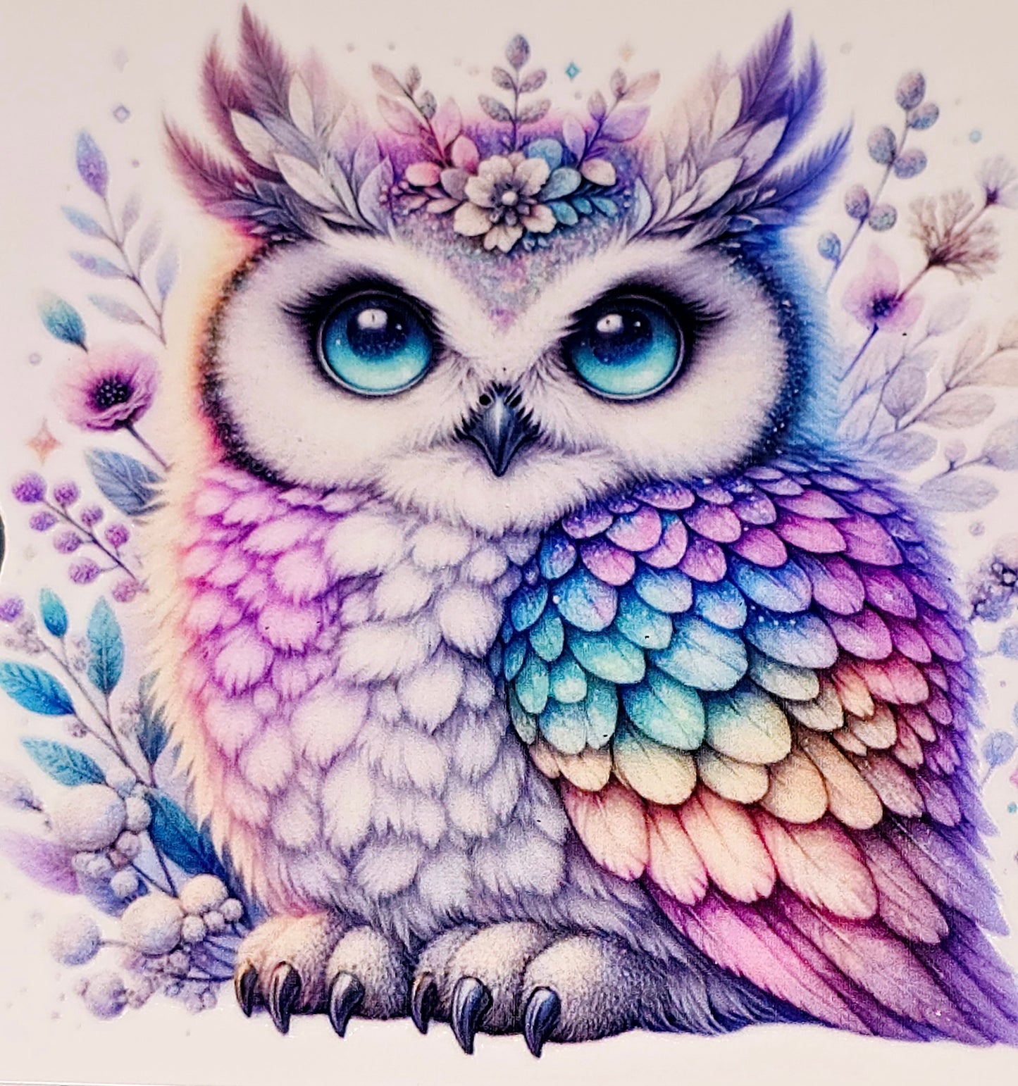 Owls medium clear UV DTF