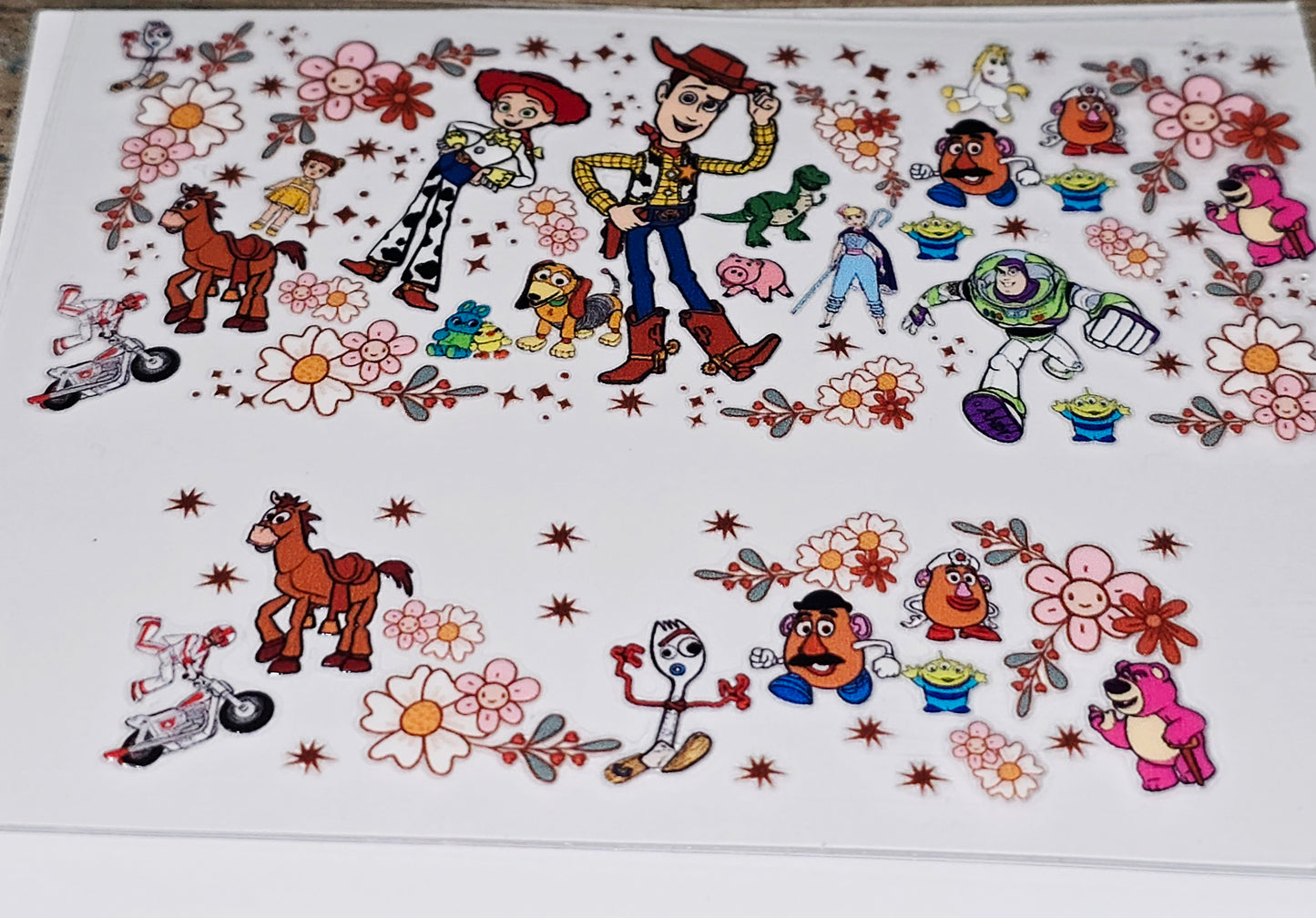 Characters mini keychain tumbler uvdtf wraps