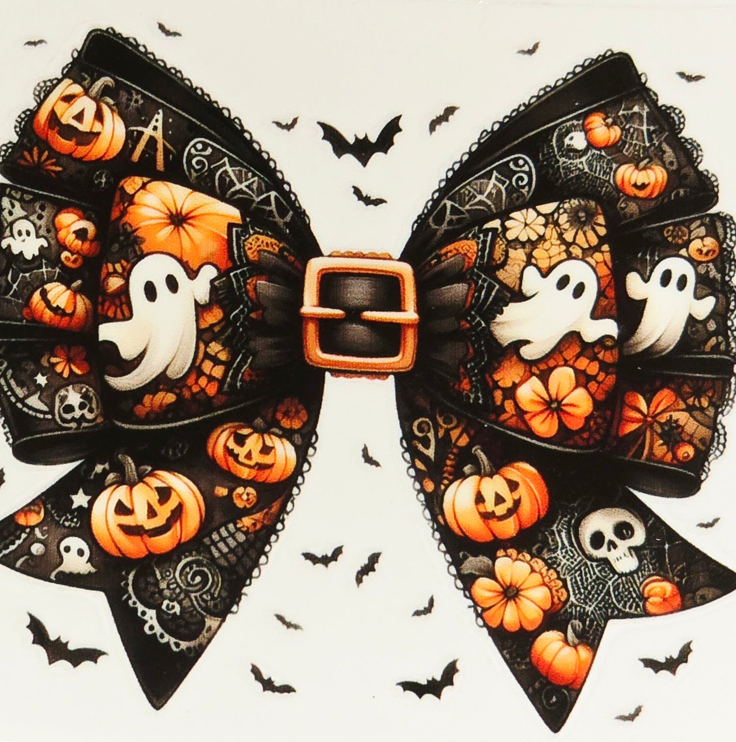 Medium Halloween decorative UV DTF bows