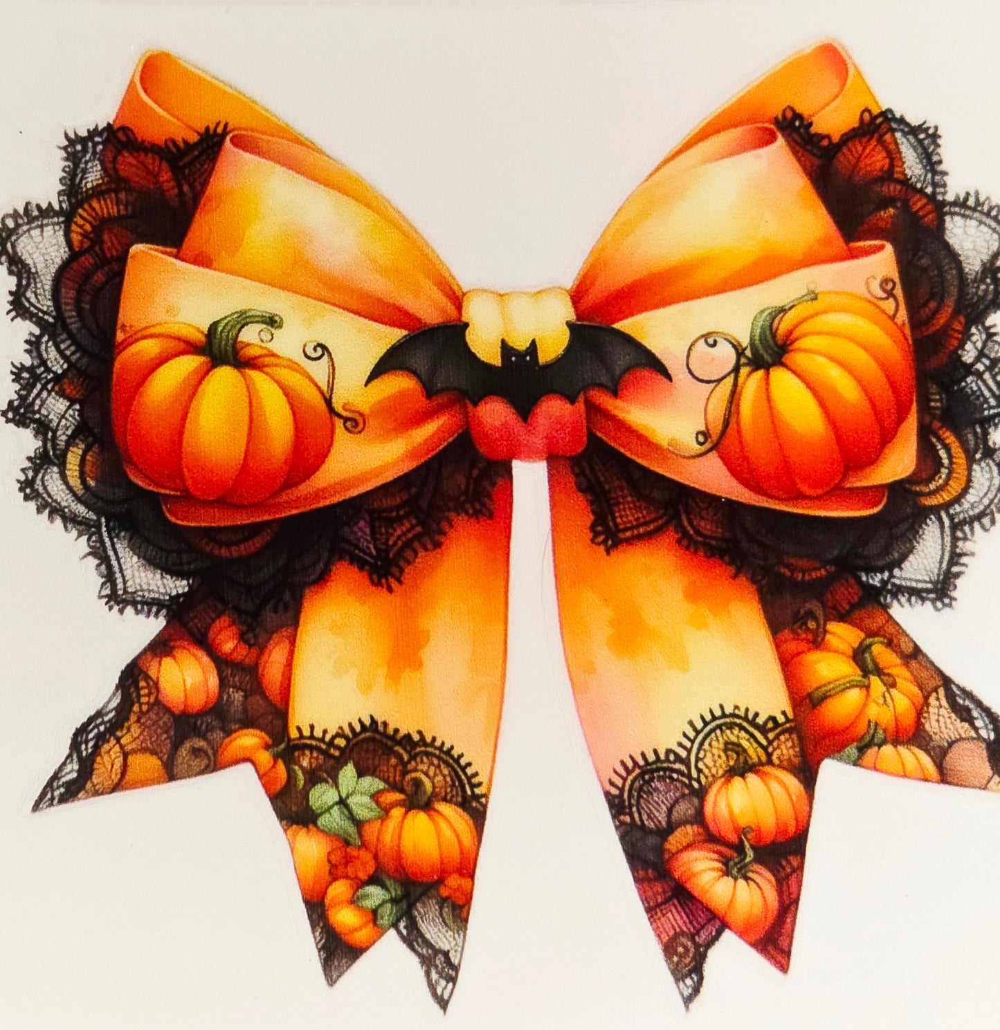 Medium Halloween decorative UV DTF bows