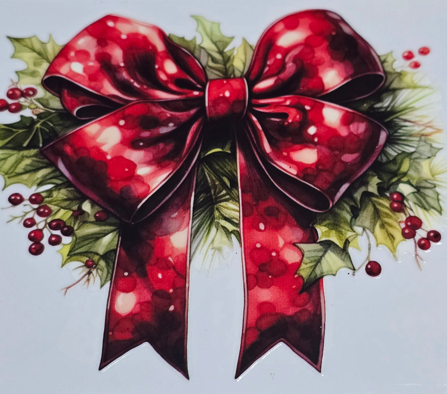 Christmas bows XL UVDTF