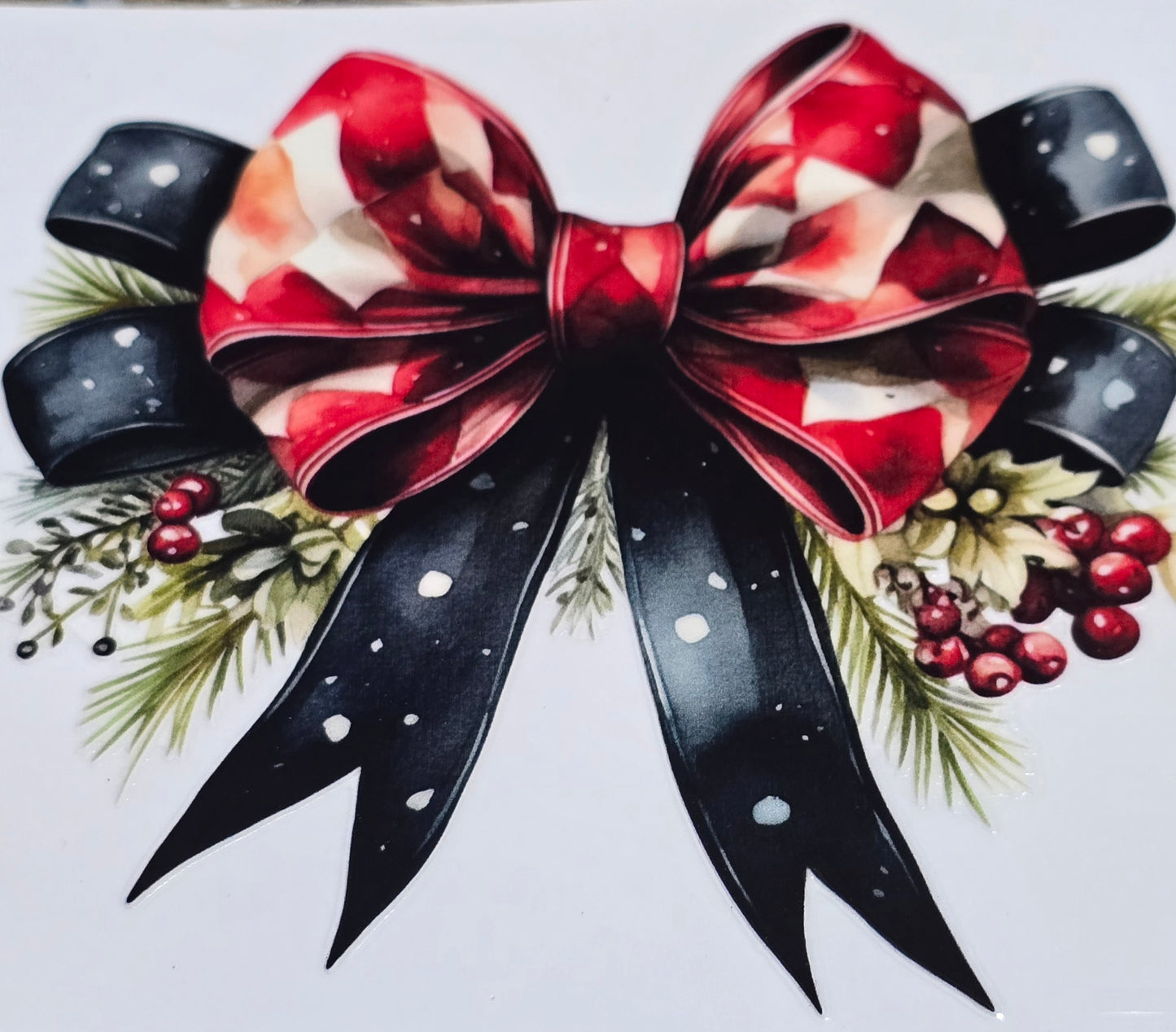Christmas bows XL UVDTF