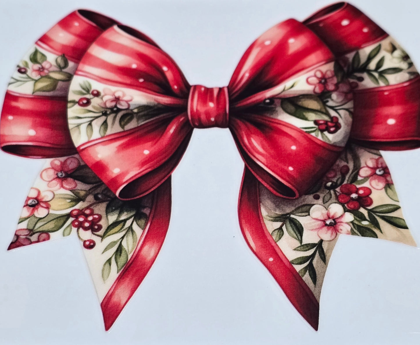 Christmas bows XL UVDTF
