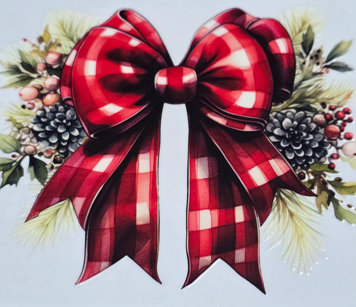 Christmas bows XL UVDTF