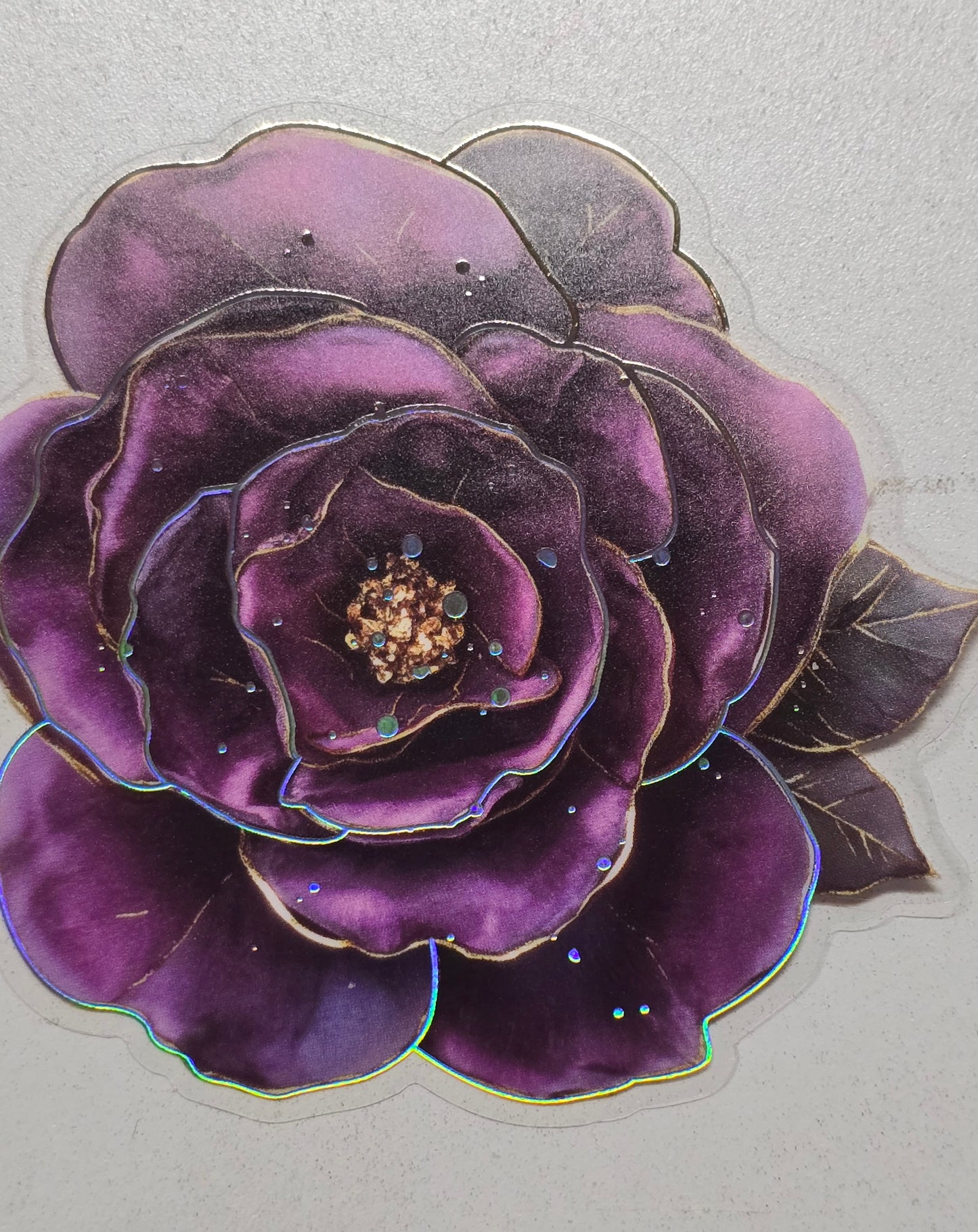 M30 Purple floral PET decals