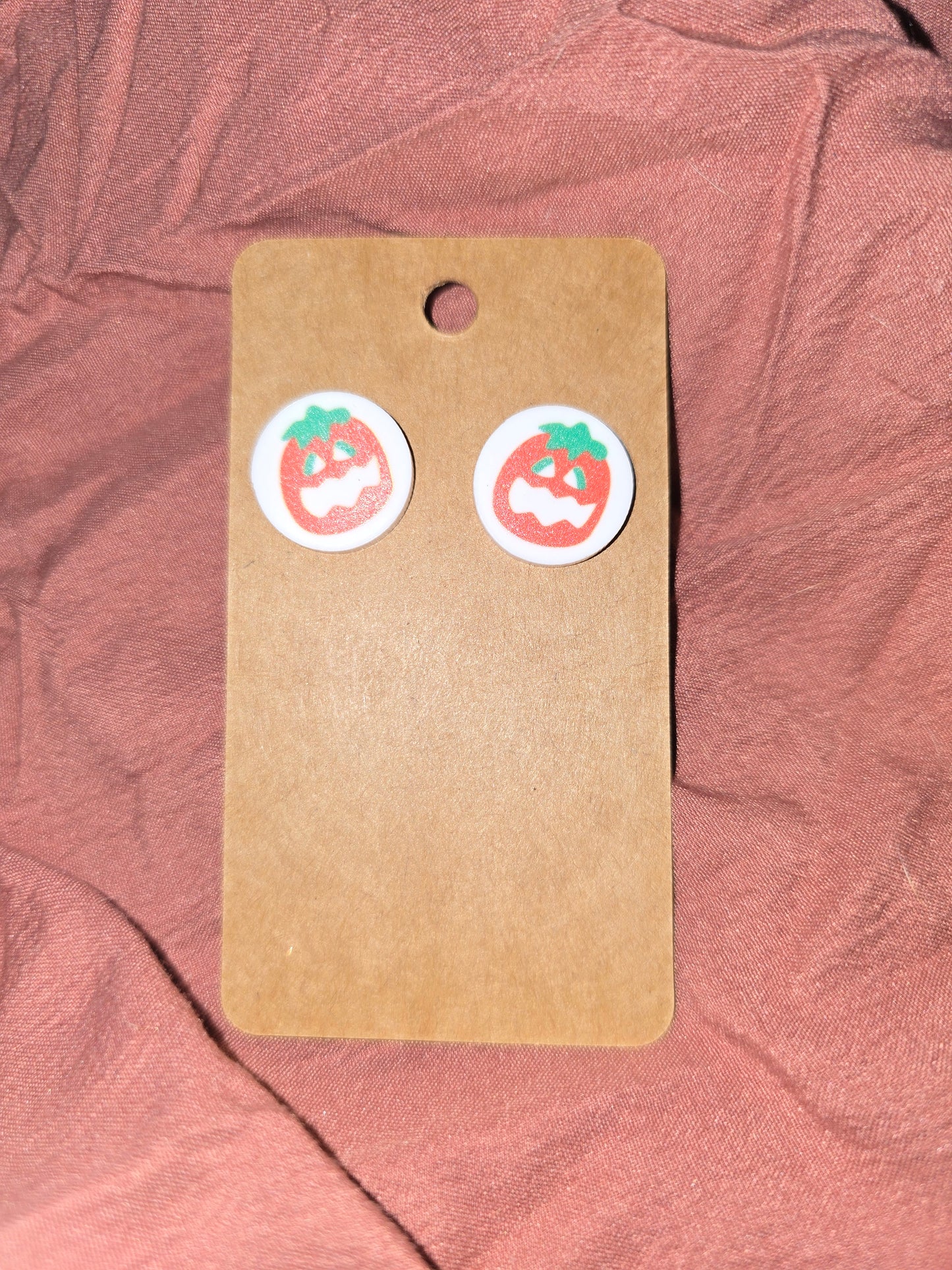 Pumpkin sugar cookie cut out earrings
