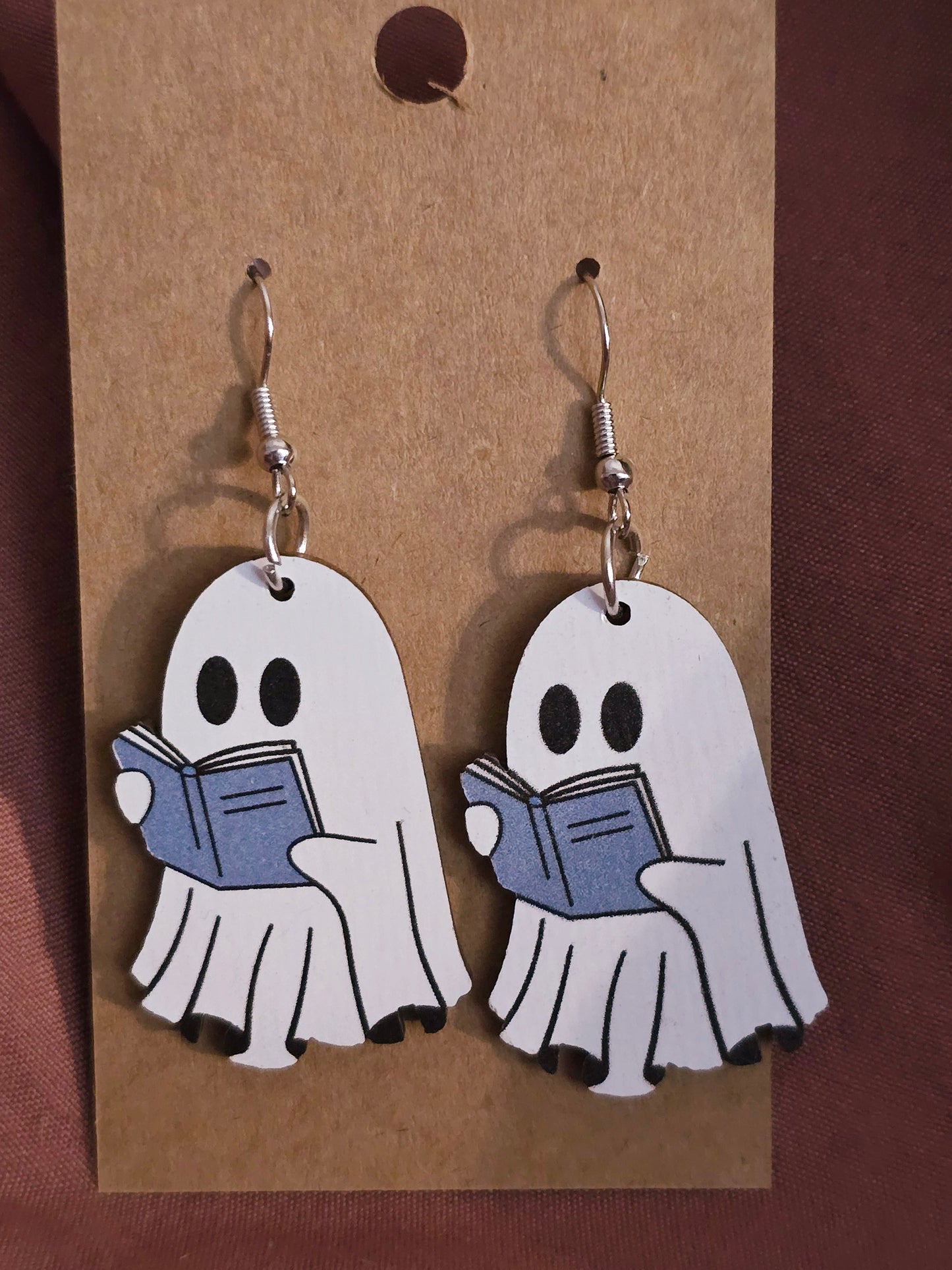 Ghost reader earrings