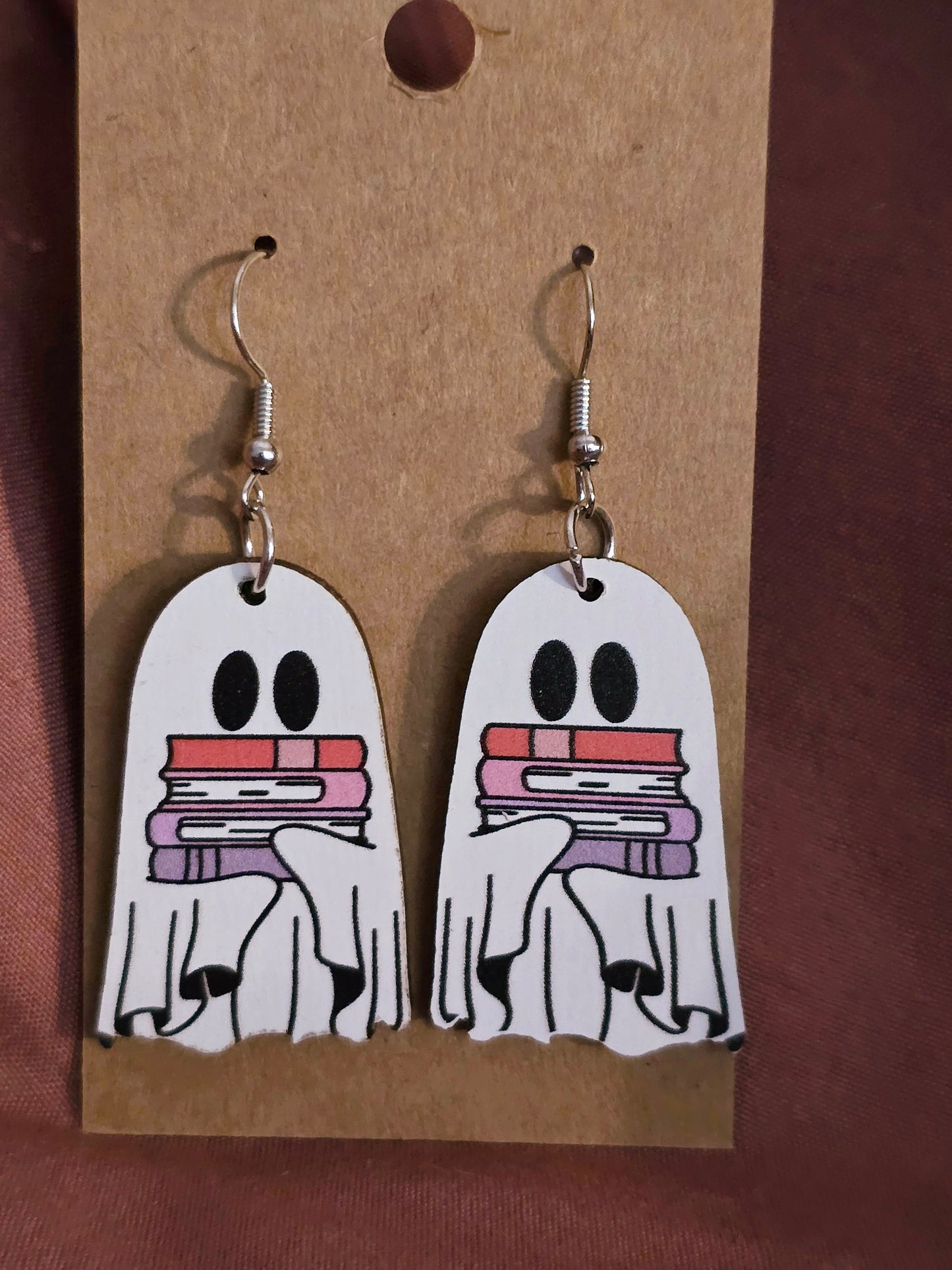 Ghost reader earrings