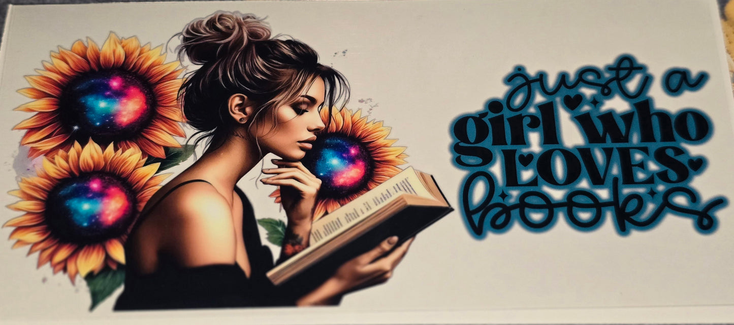 Just a girl...clear UV DTF decal wrap