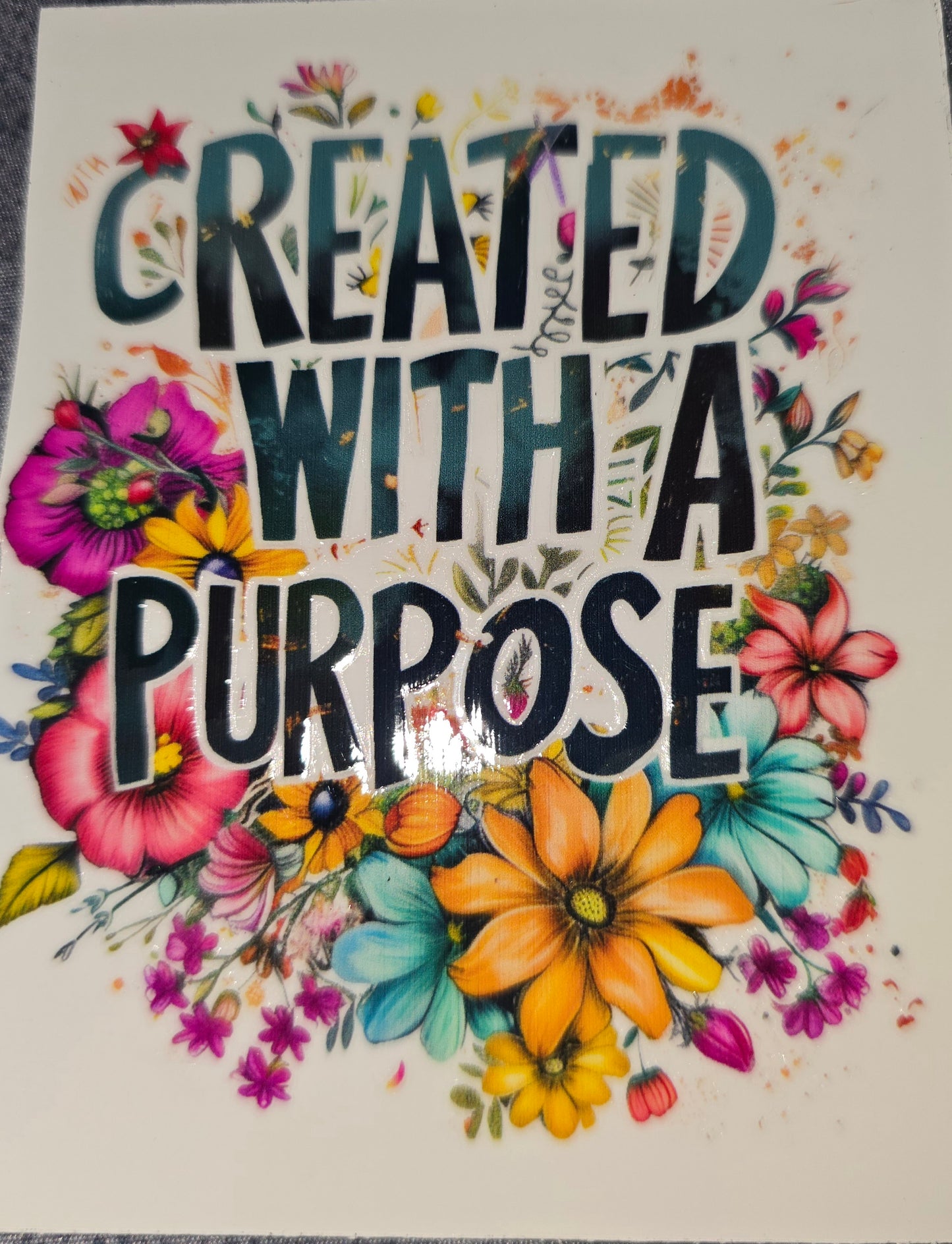Christian inspirational clear UV DTF