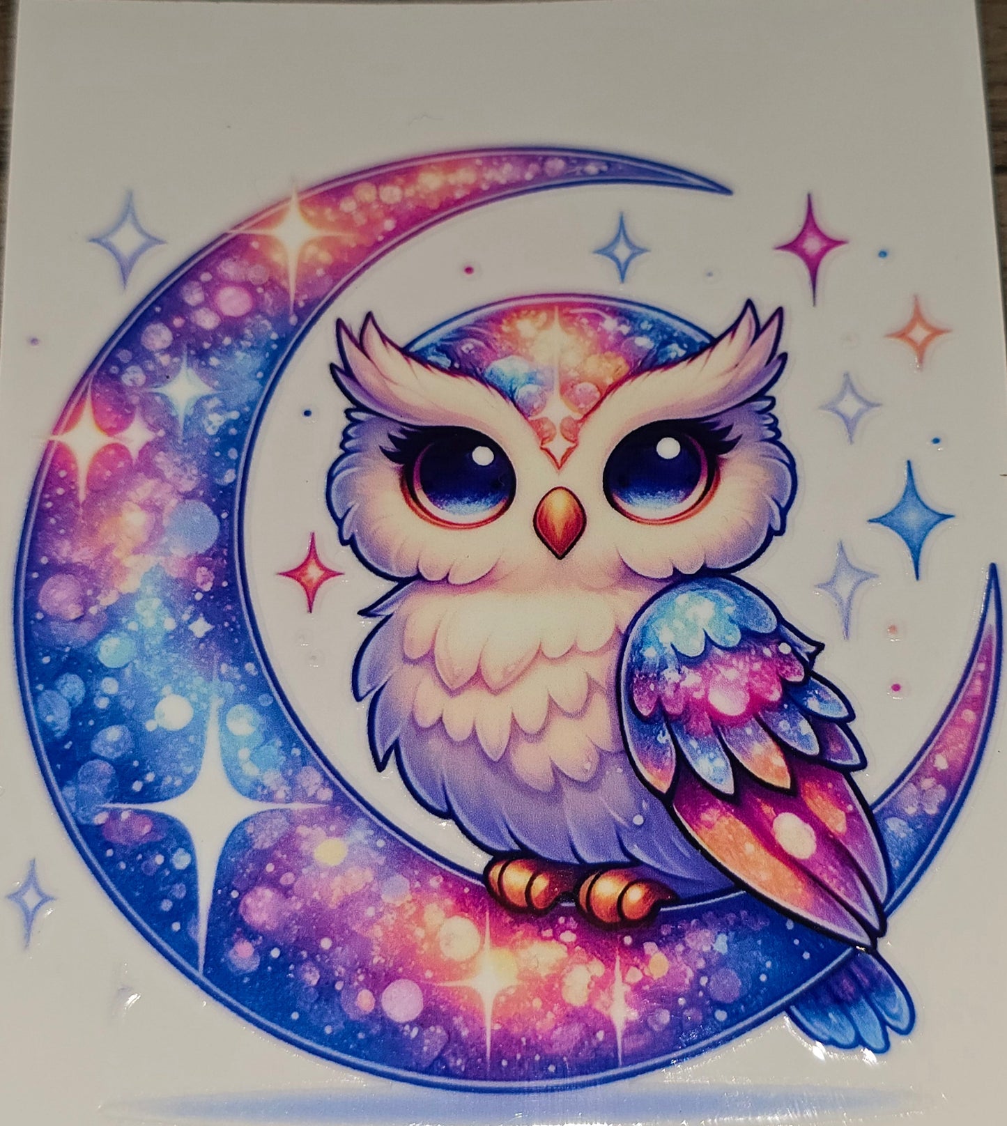 Owls medium clear UV DTF
