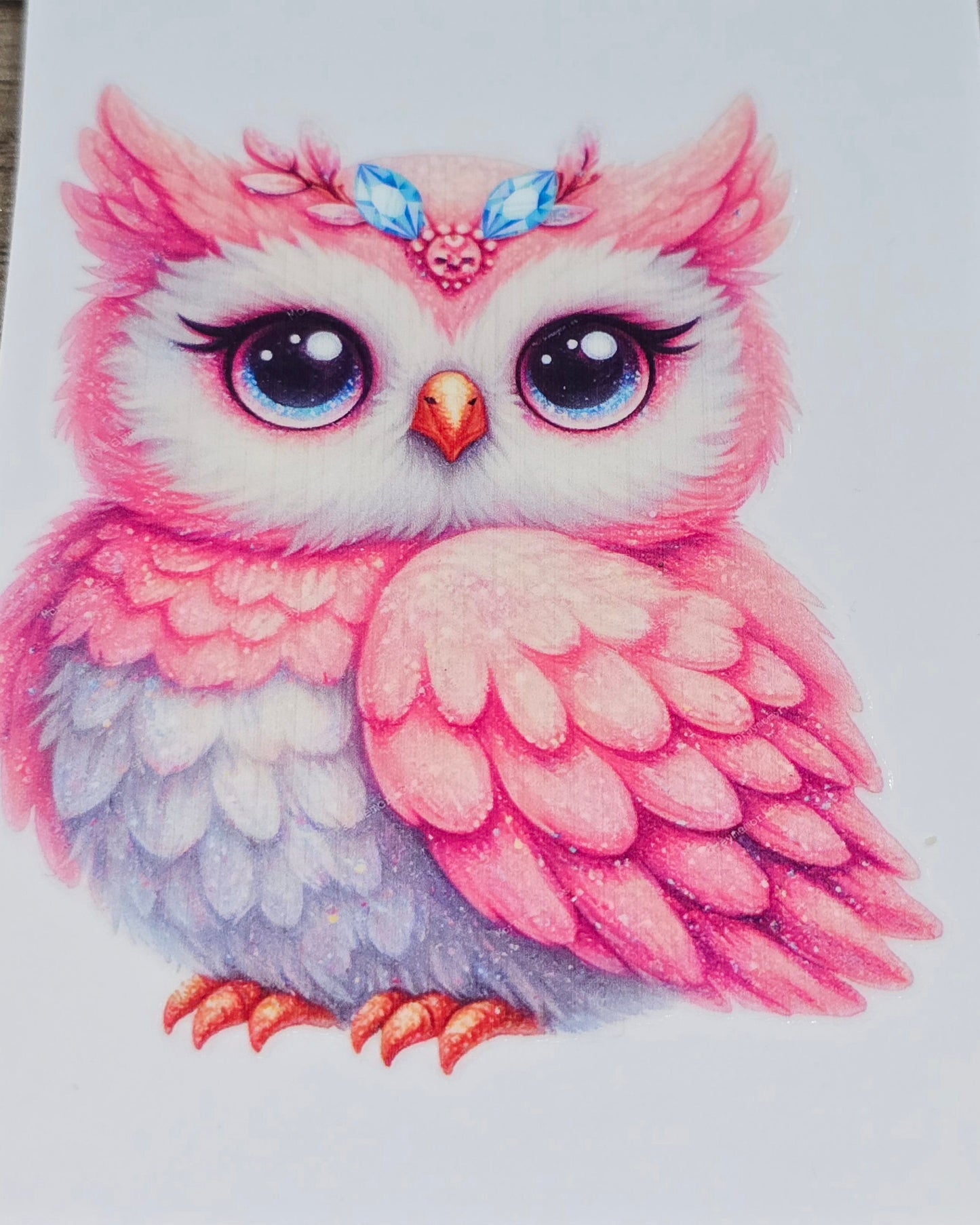 Owls medium clear UV DTF