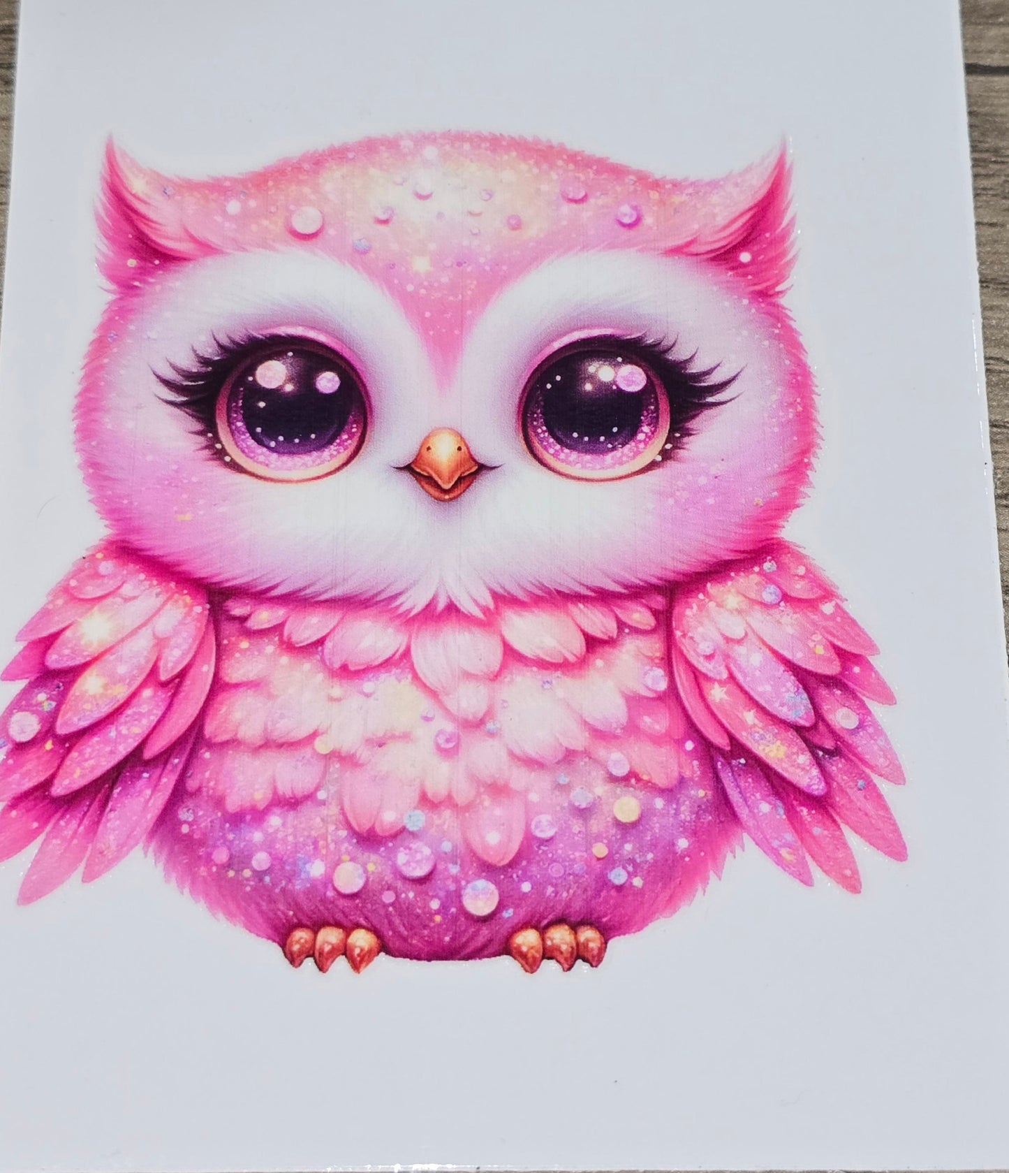 Owls medium clear UV DTF