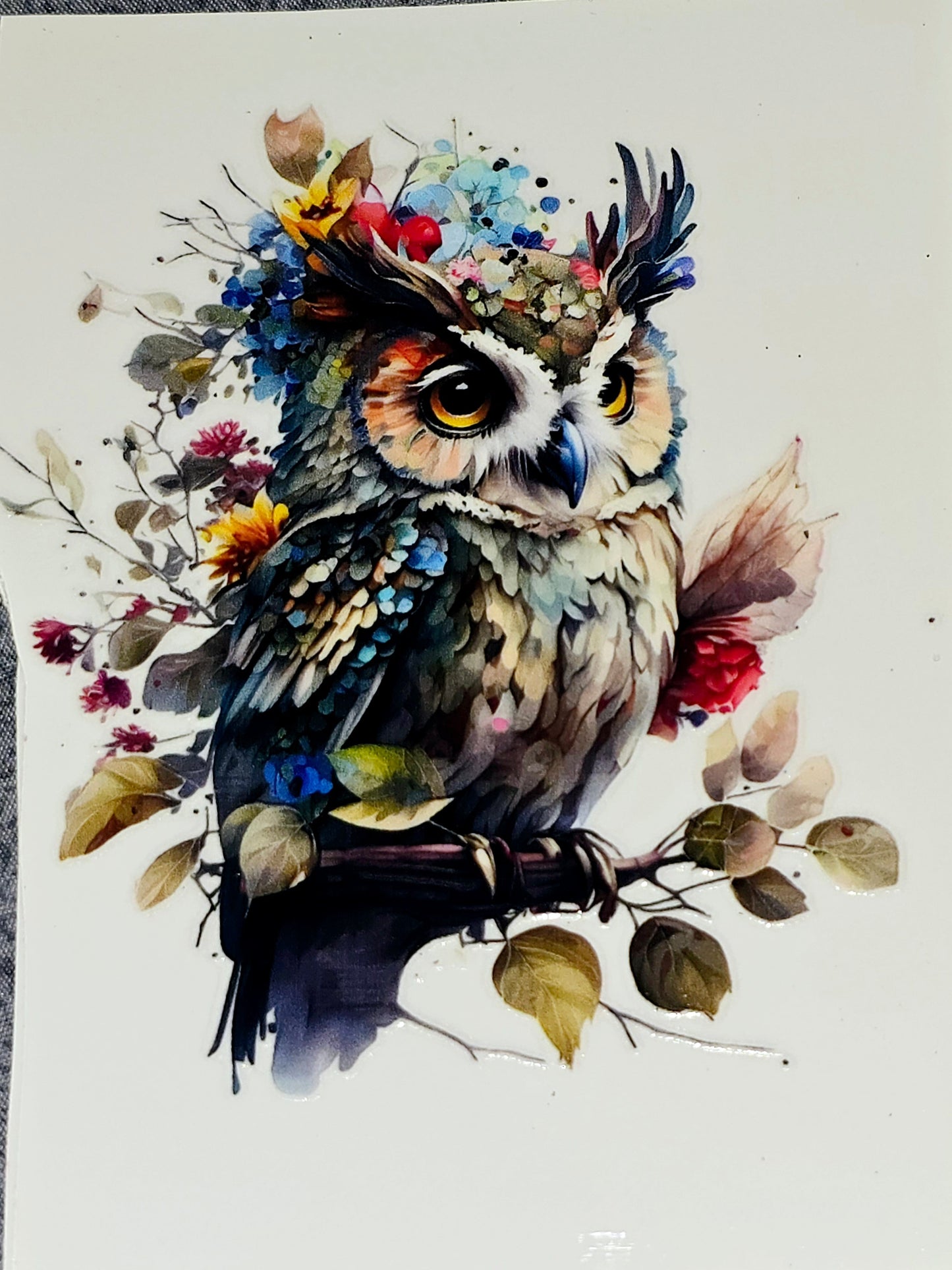 Owls medium clear UV DTF