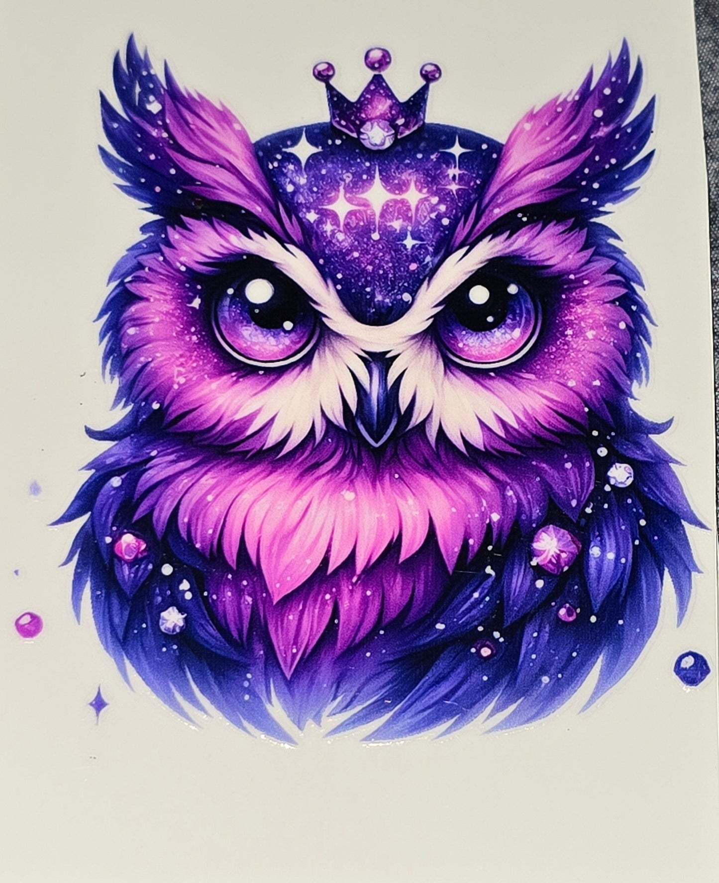 Owls medium clear UV DTF