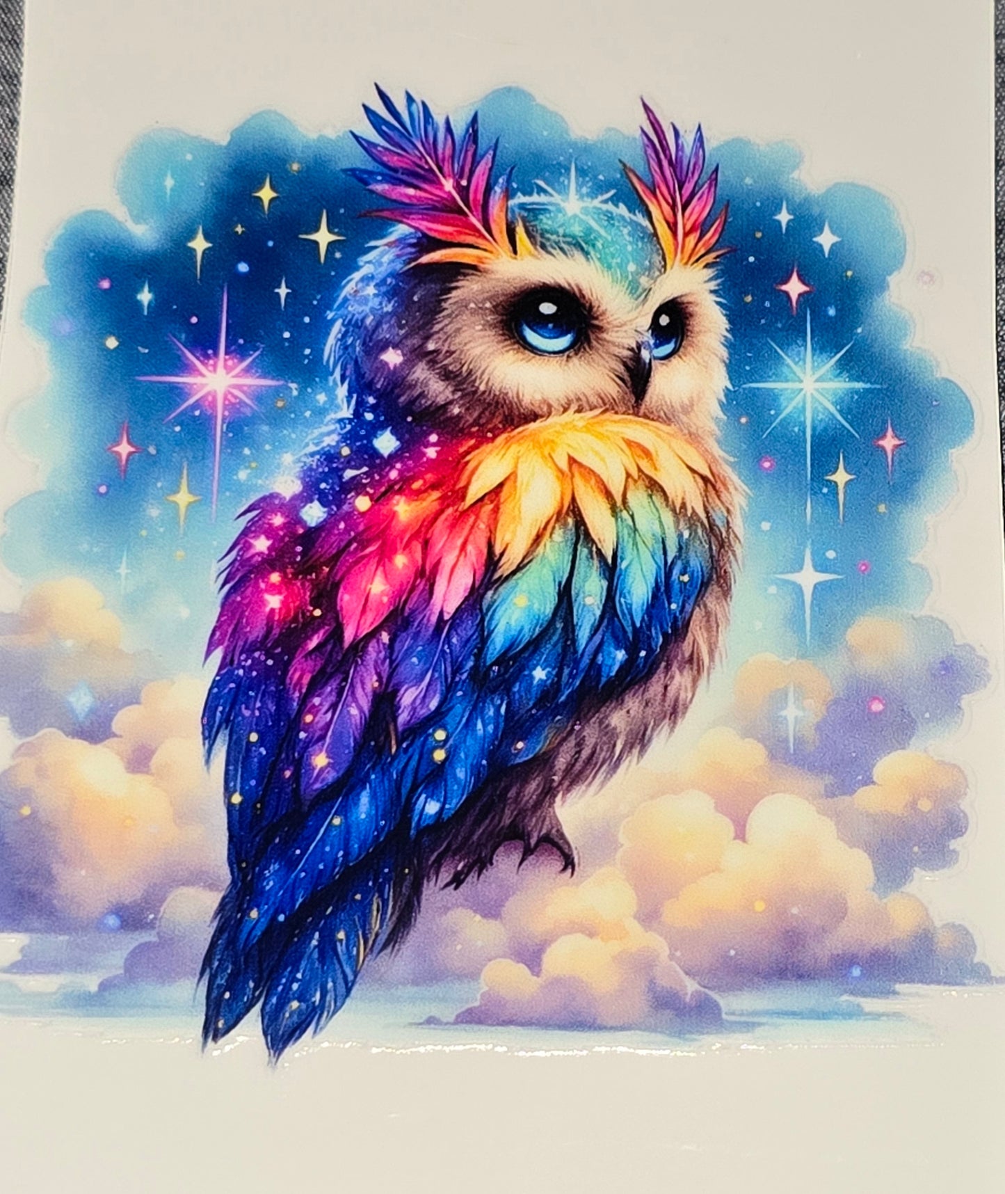 Owls medium clear UV DTF
