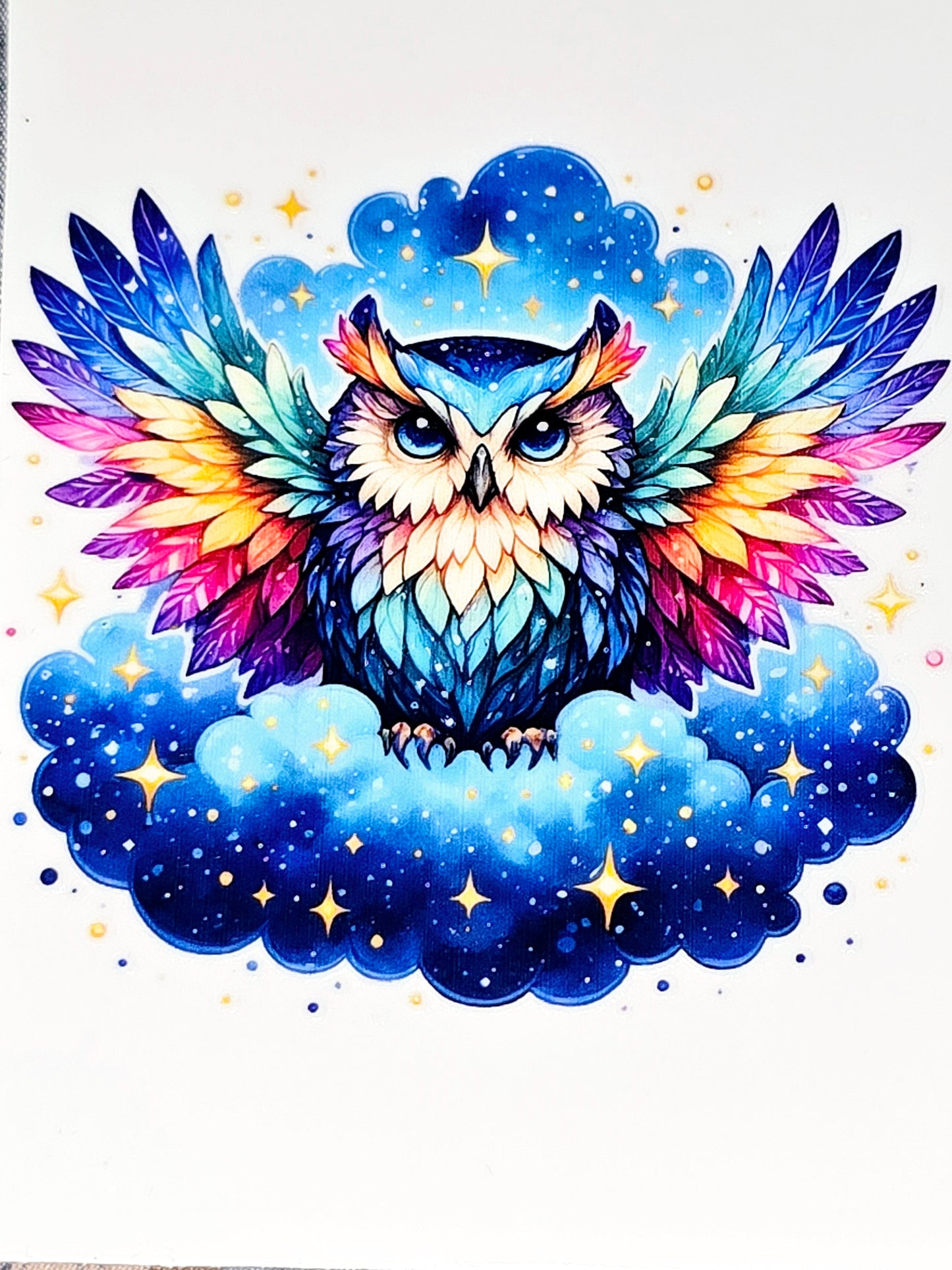 Owls medium clear UV DTF