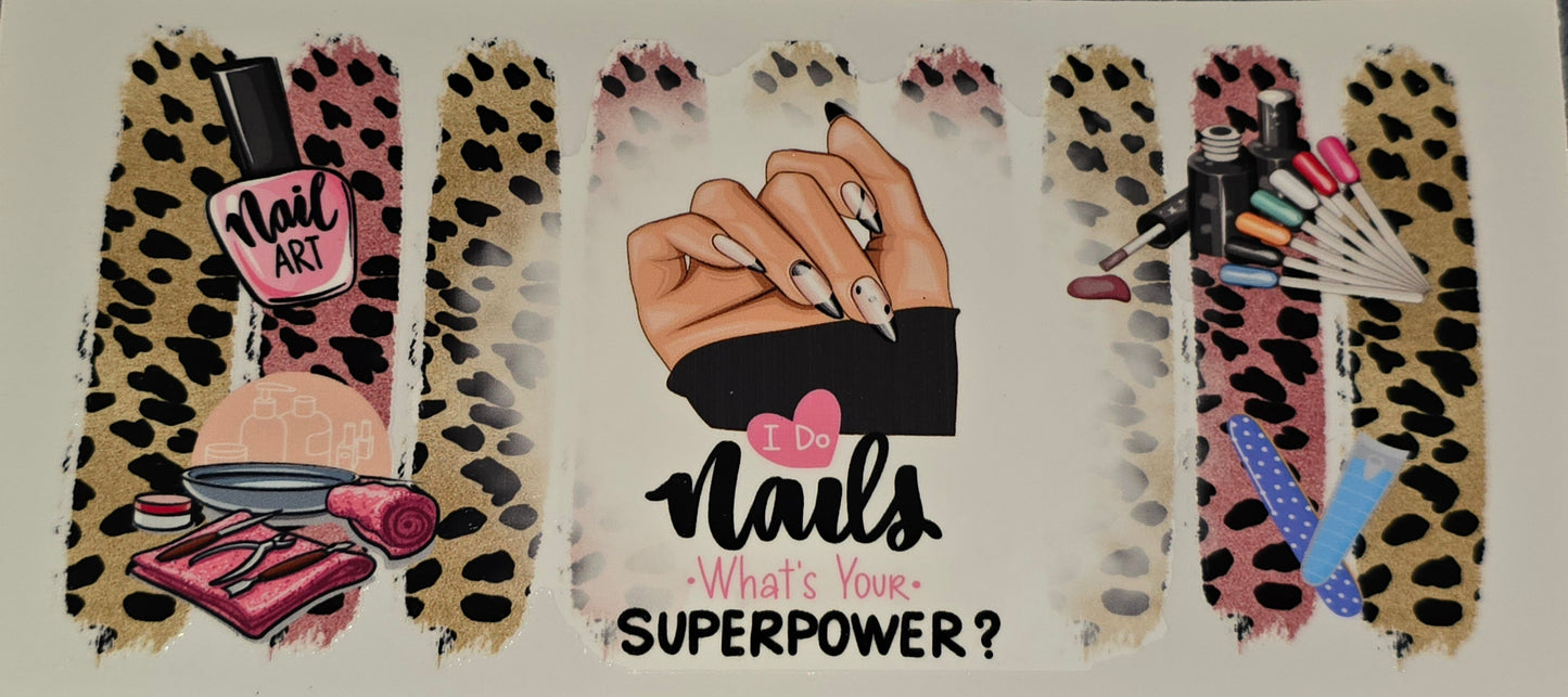 I do nails...clear UV DTF decal wrap