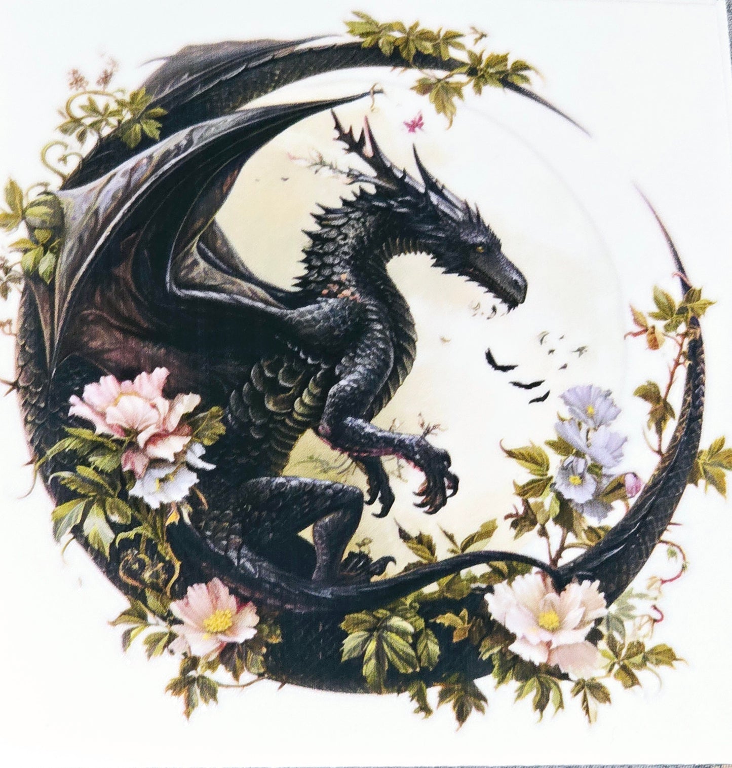 Black dragon xl clear UV DTF