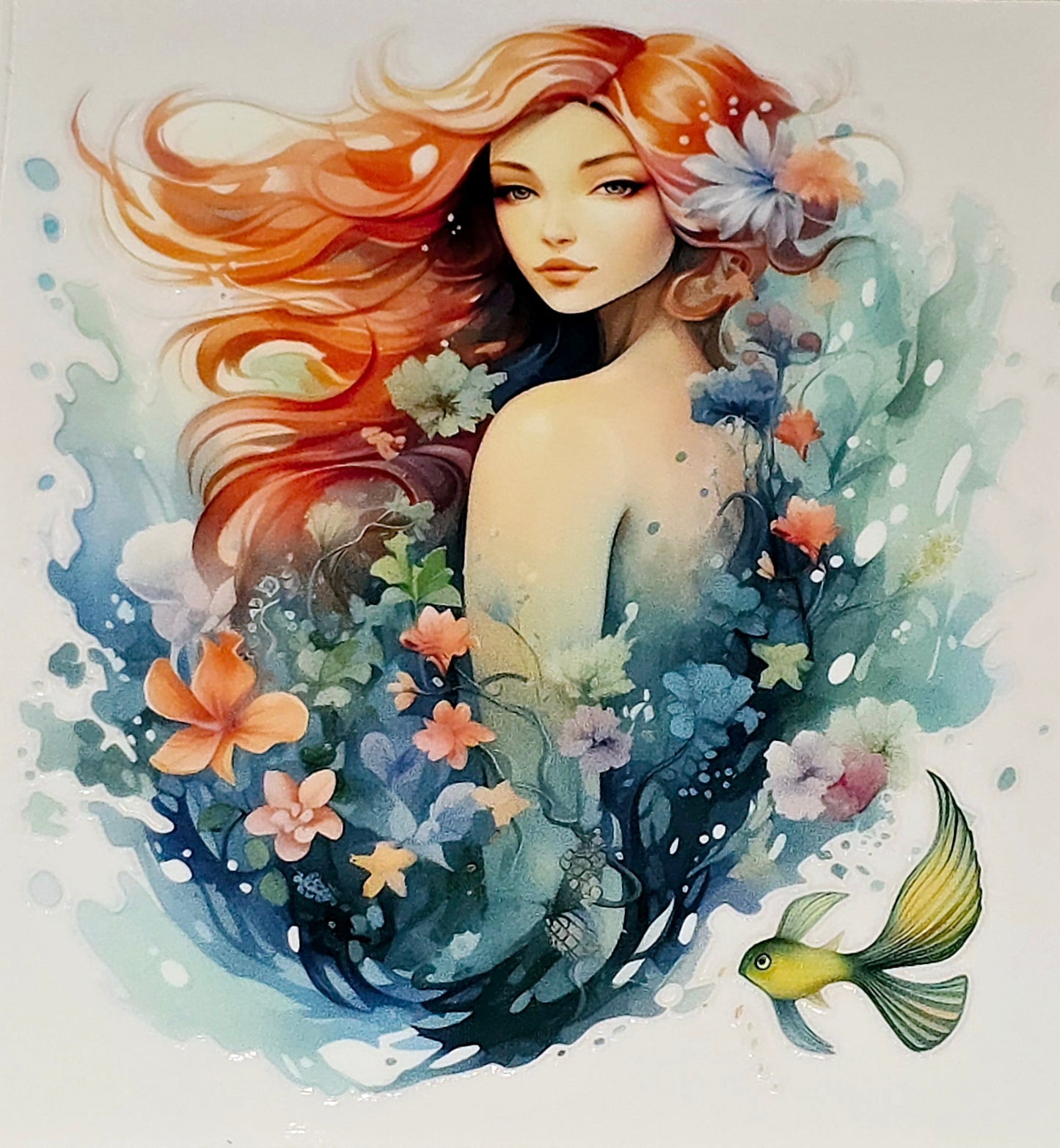 Mystical mermaid large clear UVDTF