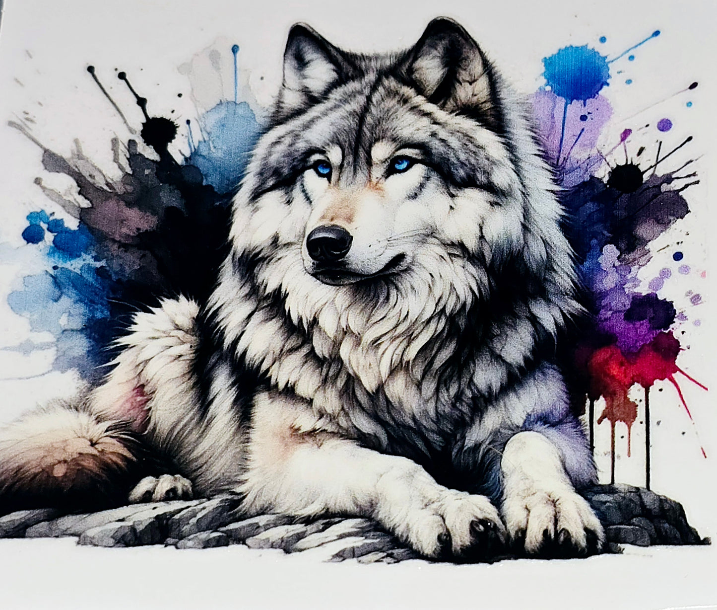 husky/wolf medium clear uv dtf