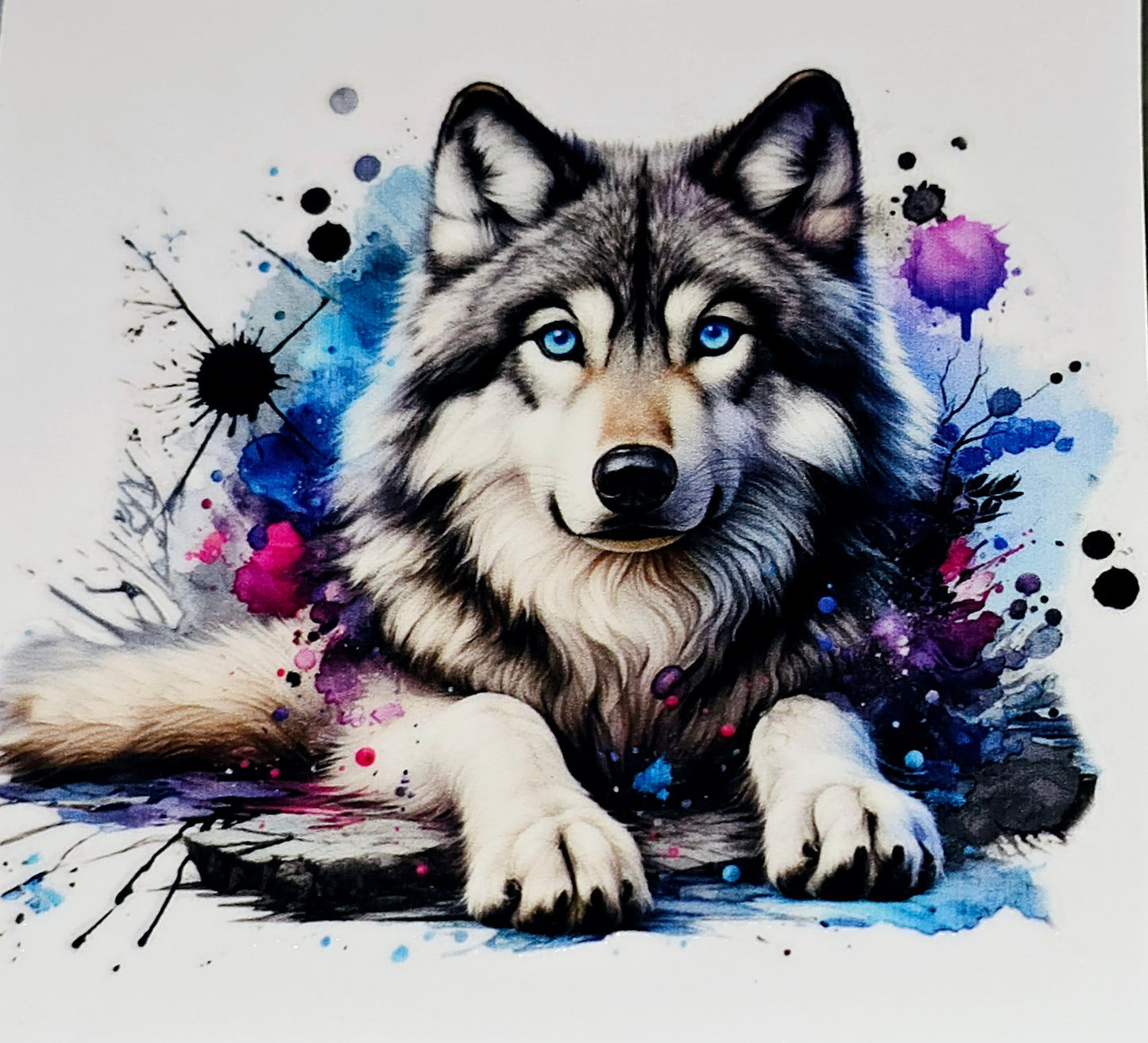 husky/wolf medium clear uv dtf