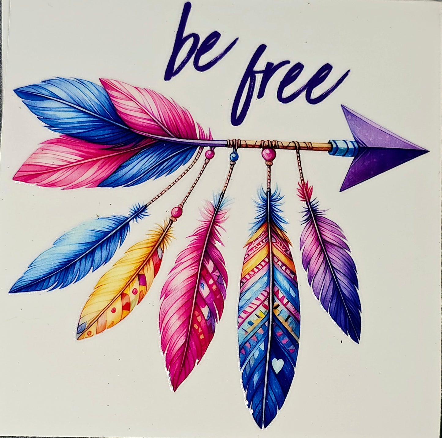 Be free xl clear uv dtf