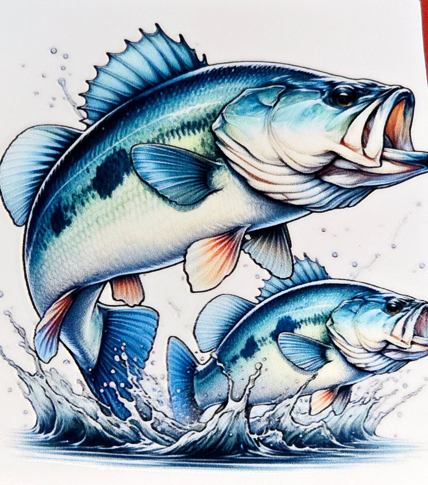 Fish medium clear UV DTF