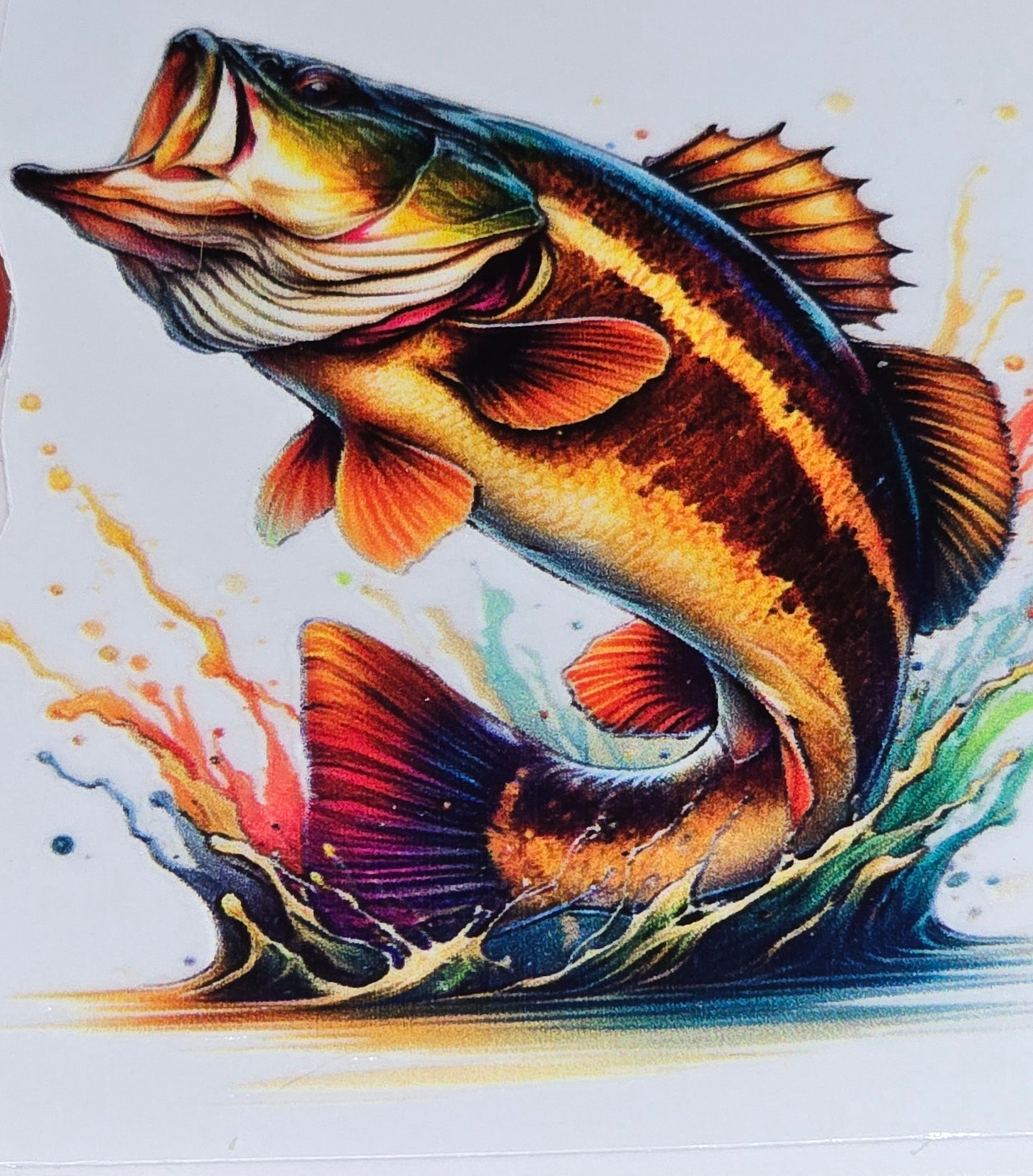 Fish medium clear UV DTF