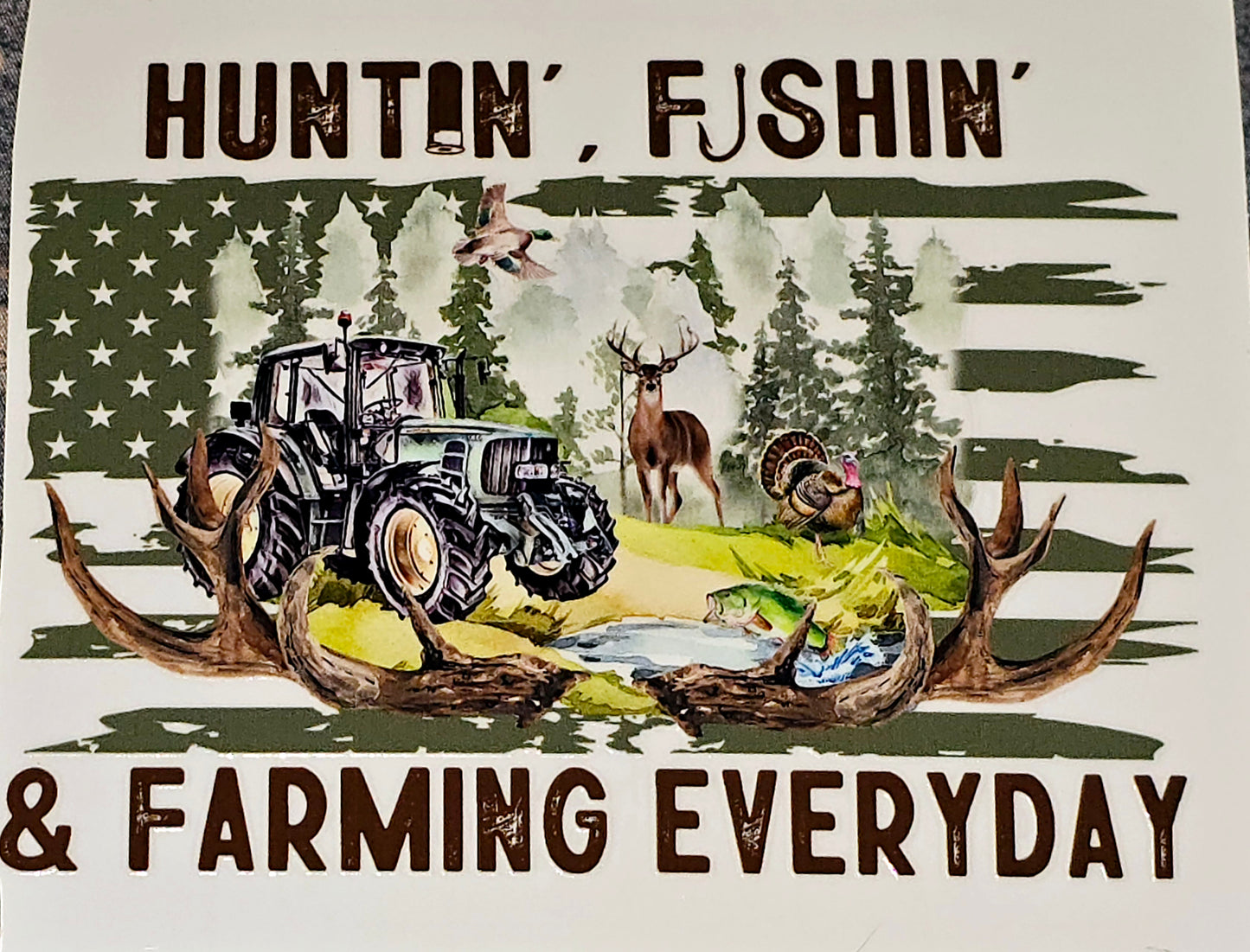 Hunting xl clear UV DTF