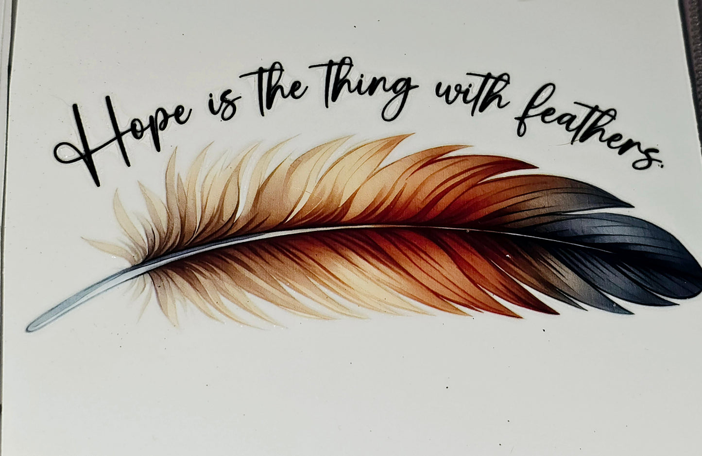 Hope feather xl clear uv dtf
