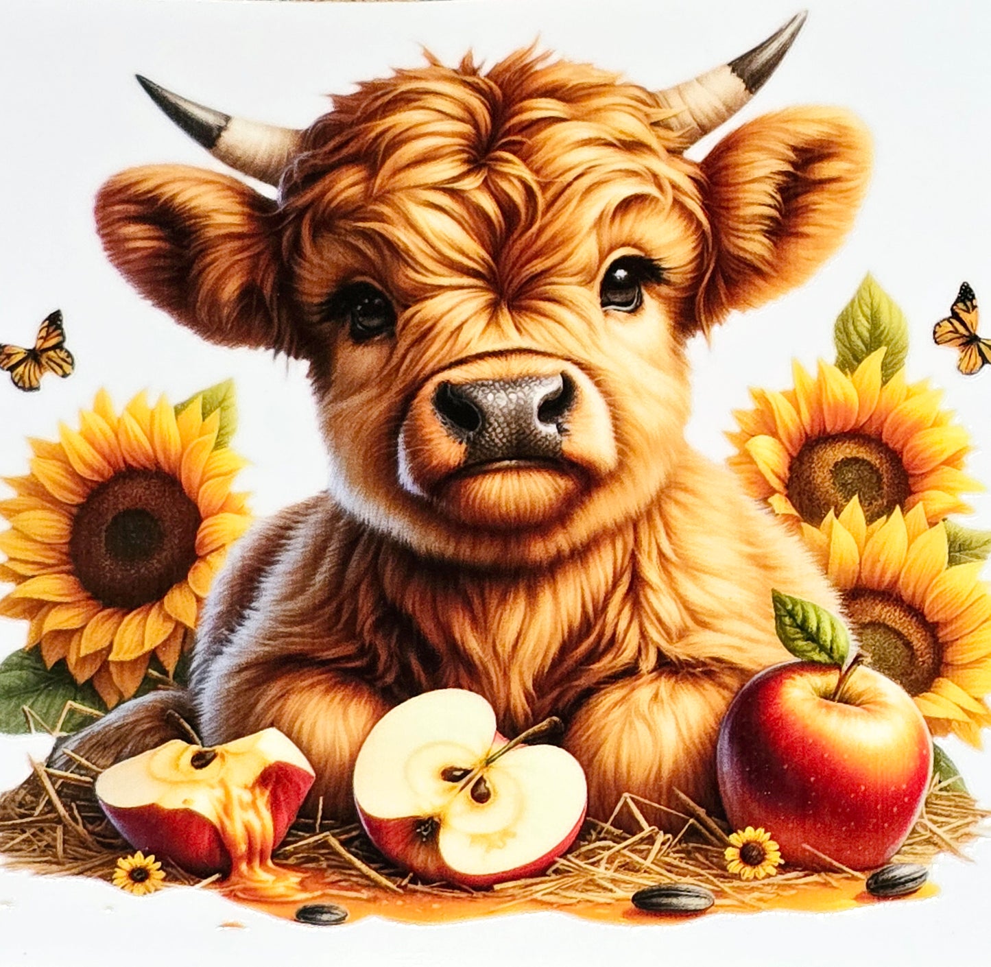 Fluffy cow foodies xl clear UV DTF