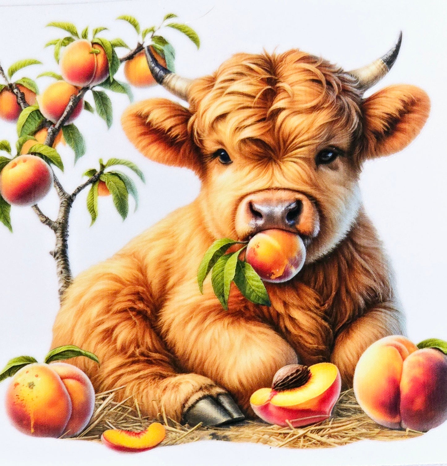 Fluffy cow foodies xl clear UV DTF