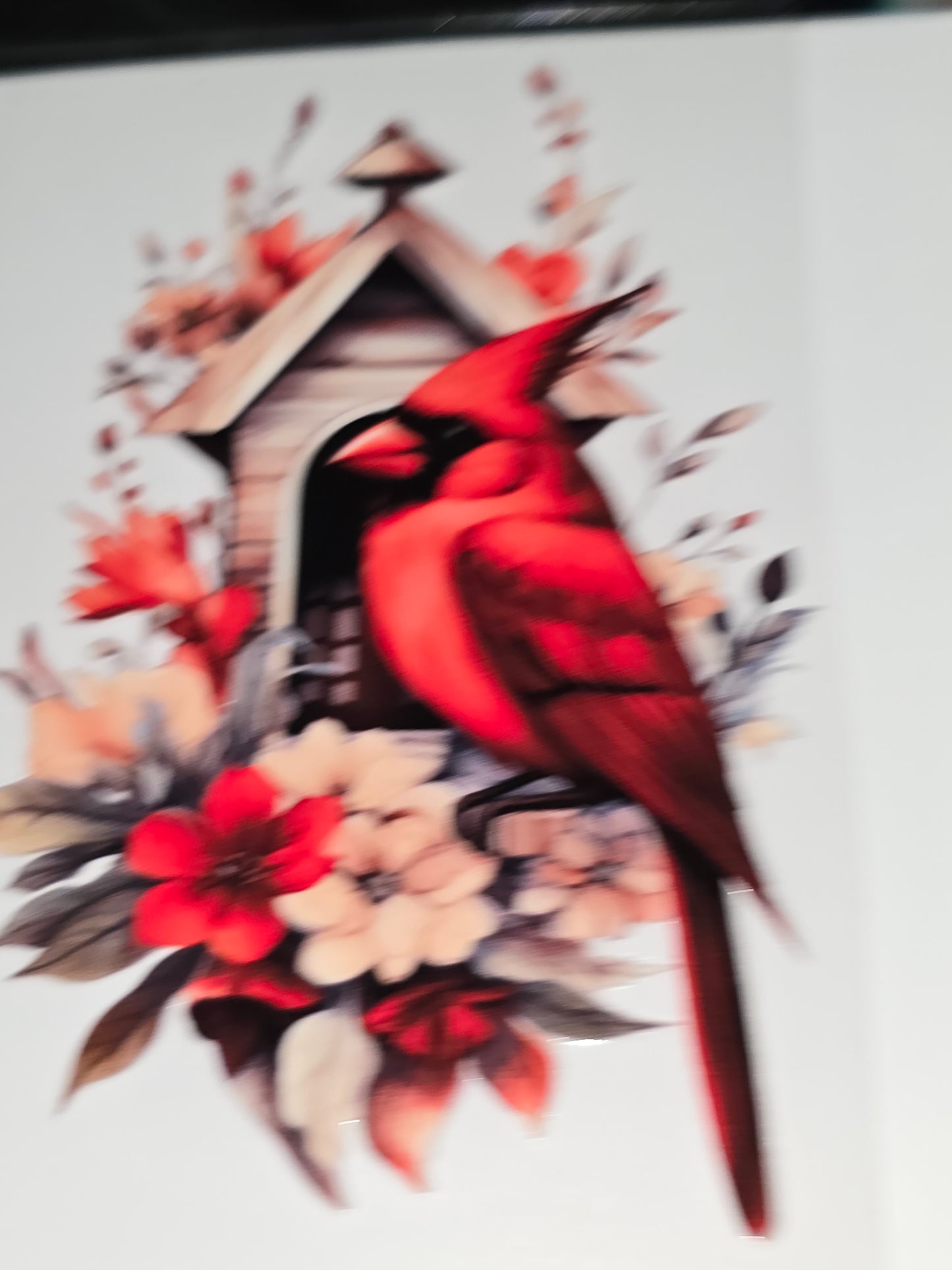 Cardinal beauty large clear UVDTF