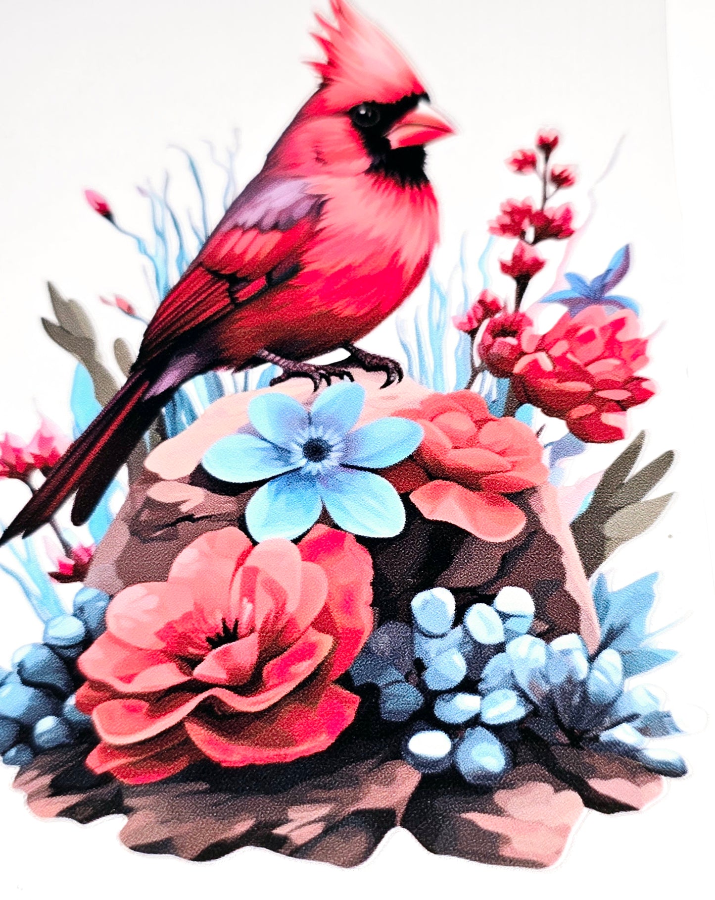 Cardinal beauty large clear UVDTF