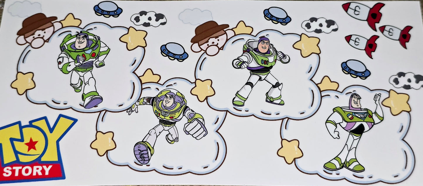 Toy story clear UV DTF wraps
