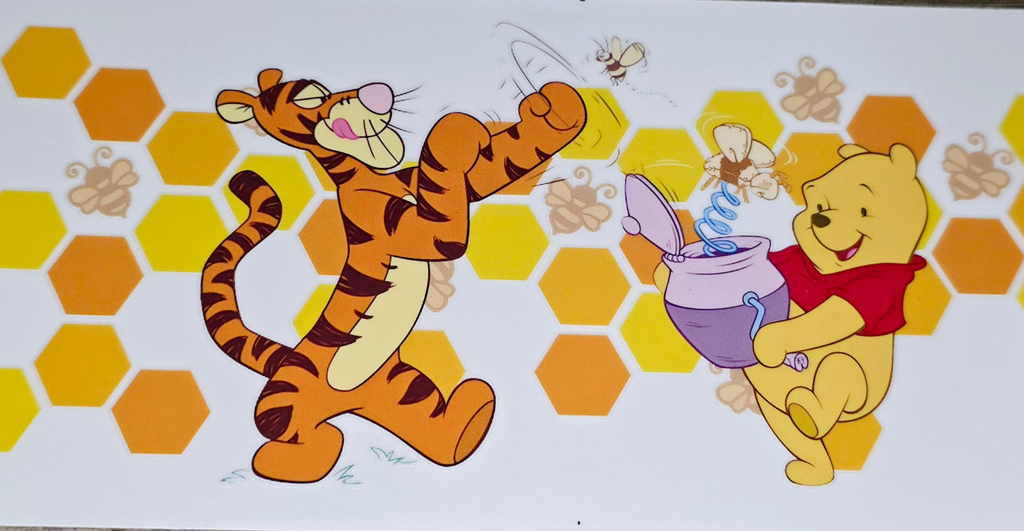 Pooh and friends clear UV DTF wraps