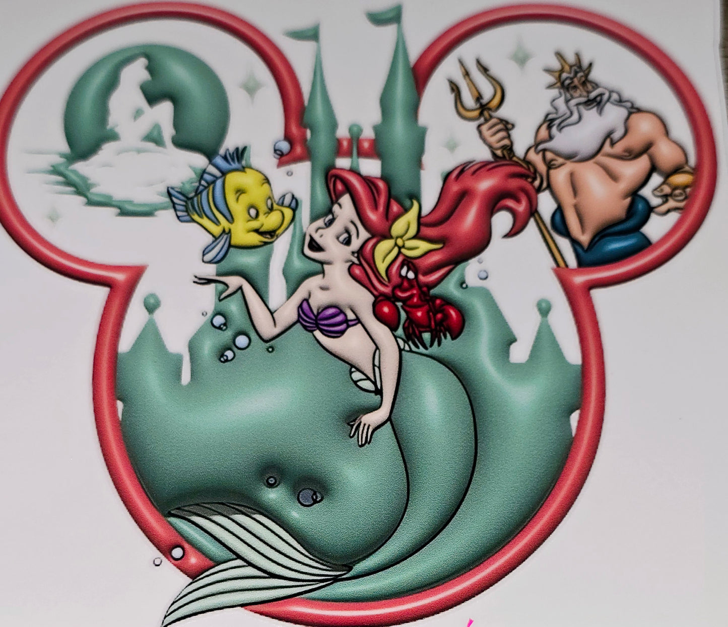 Princesses & villains xl clear UV DTF