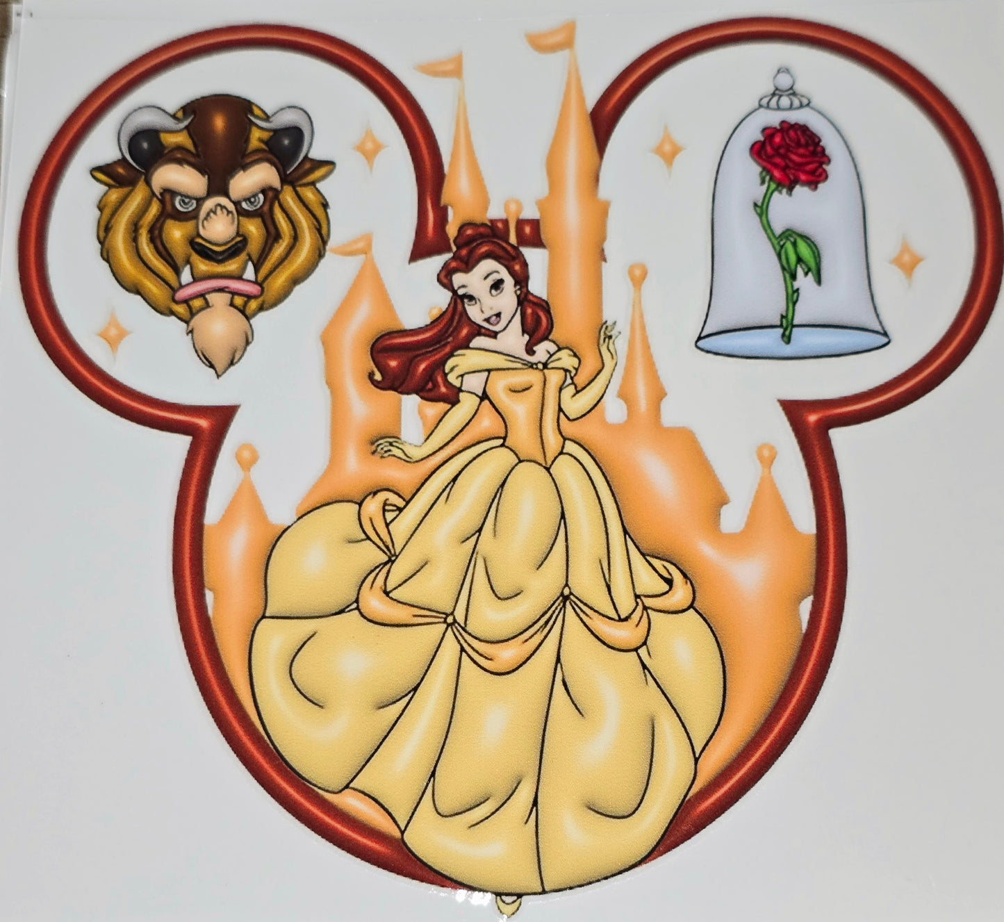 Princesses & villains xl clear UV DTF