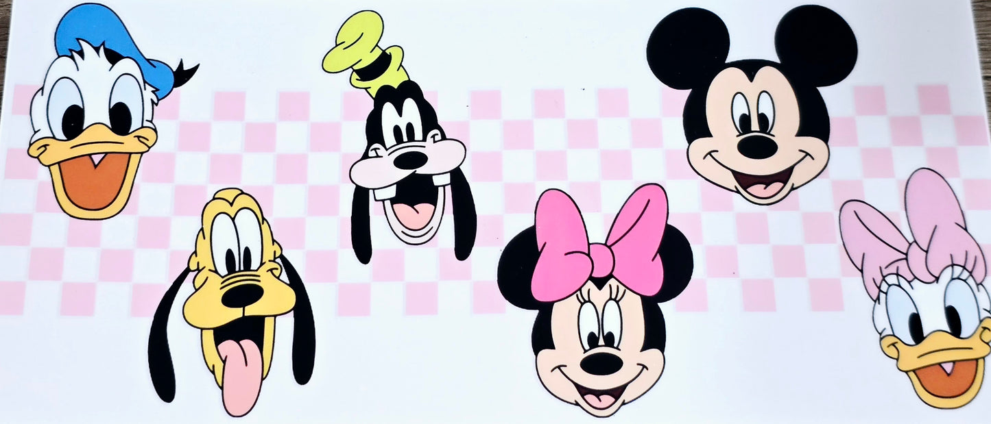 Mickey & friends clear UV DTF wraps
