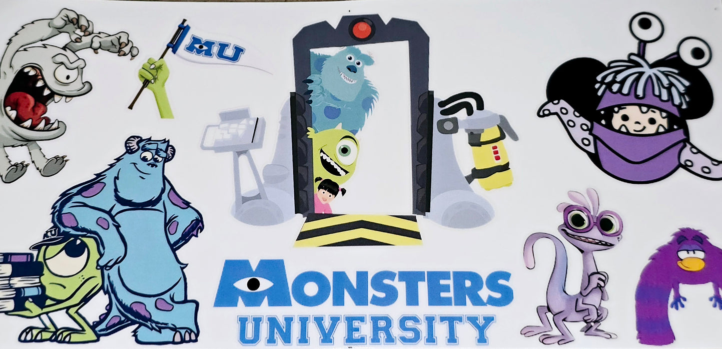 Monsters clear UV DTF wraps