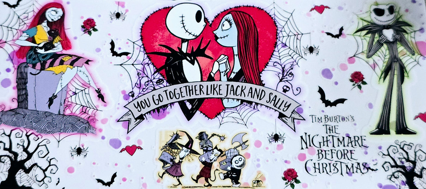 Nightmare before Christmas clear UV DTF wraps