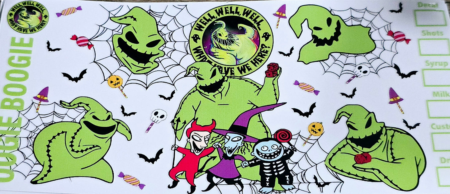 Nightmare before Christmas clear UV DTF wraps