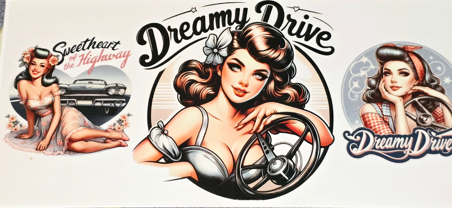 Different era beauties clear UV DTF wraps