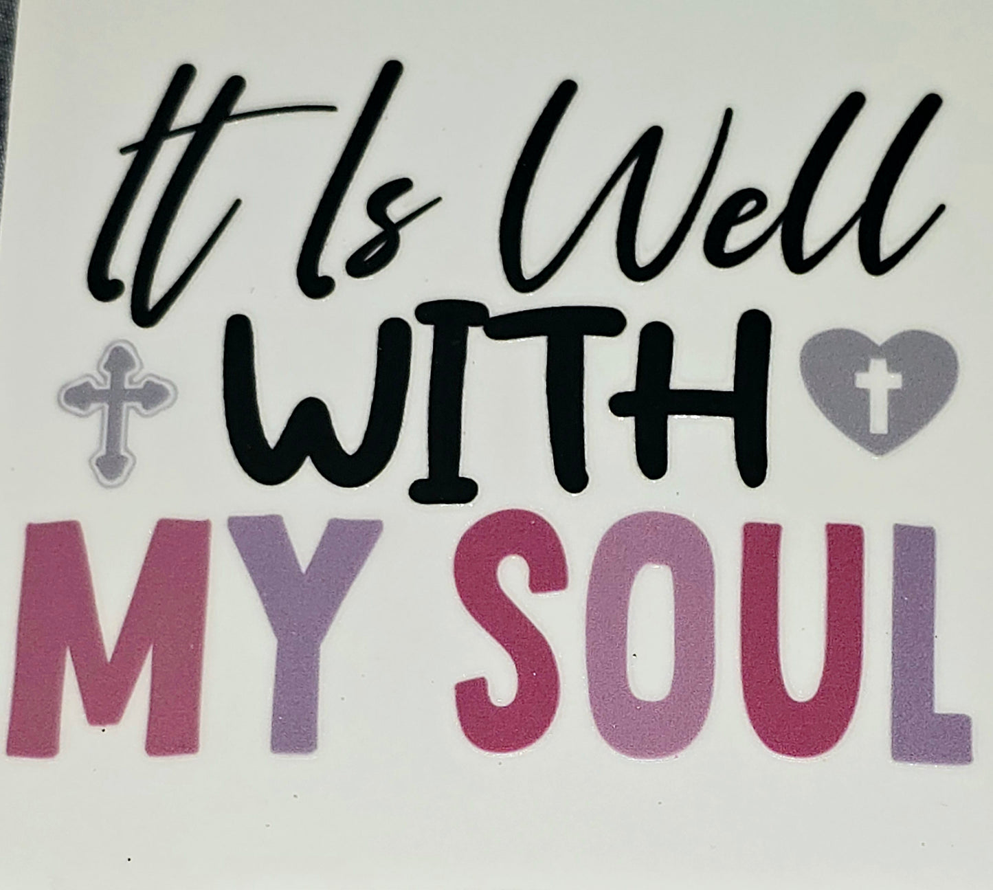 Christian inspirational clear UV DTF