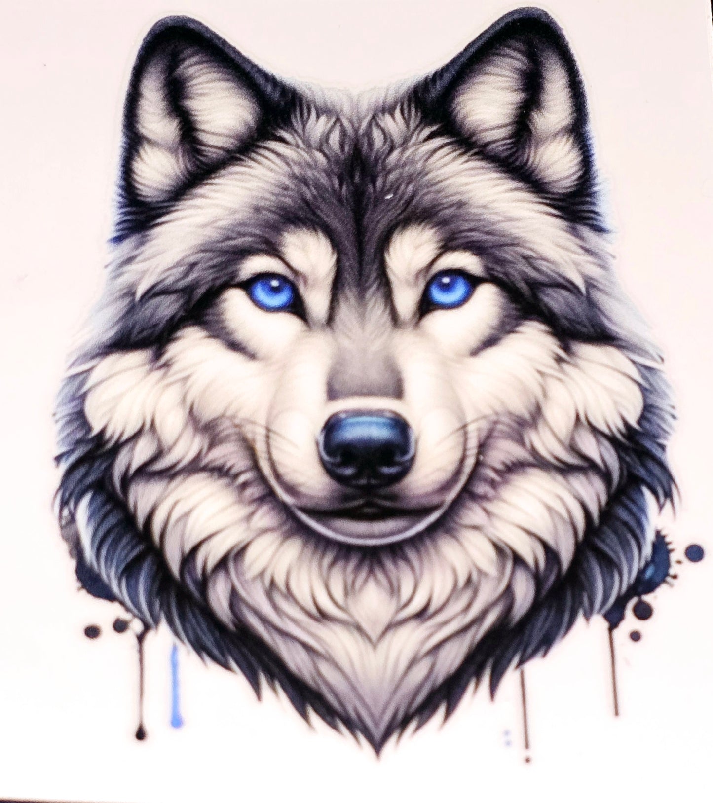 husky/wolf medium clear uv dtf